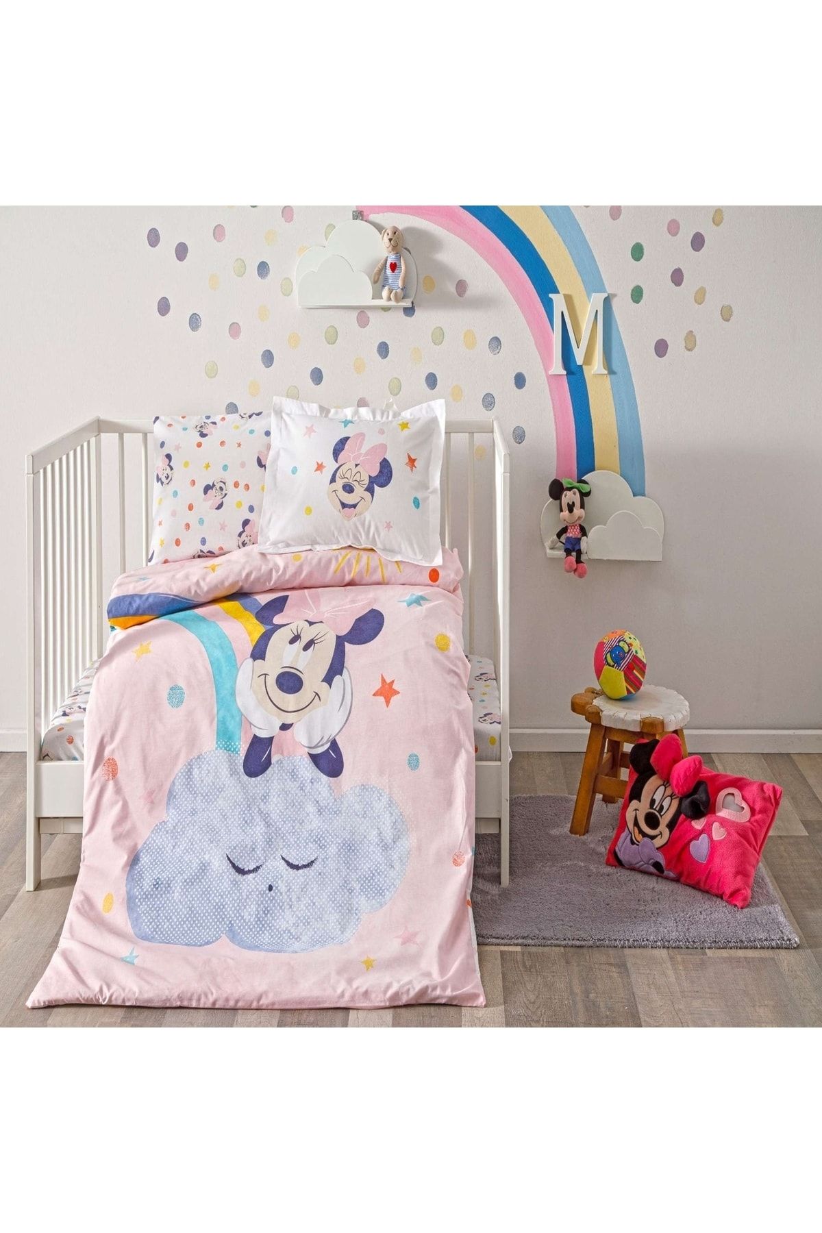 Ta Disney Minnie Mouse Sun Cotton Baby Bedding Set Trendyol