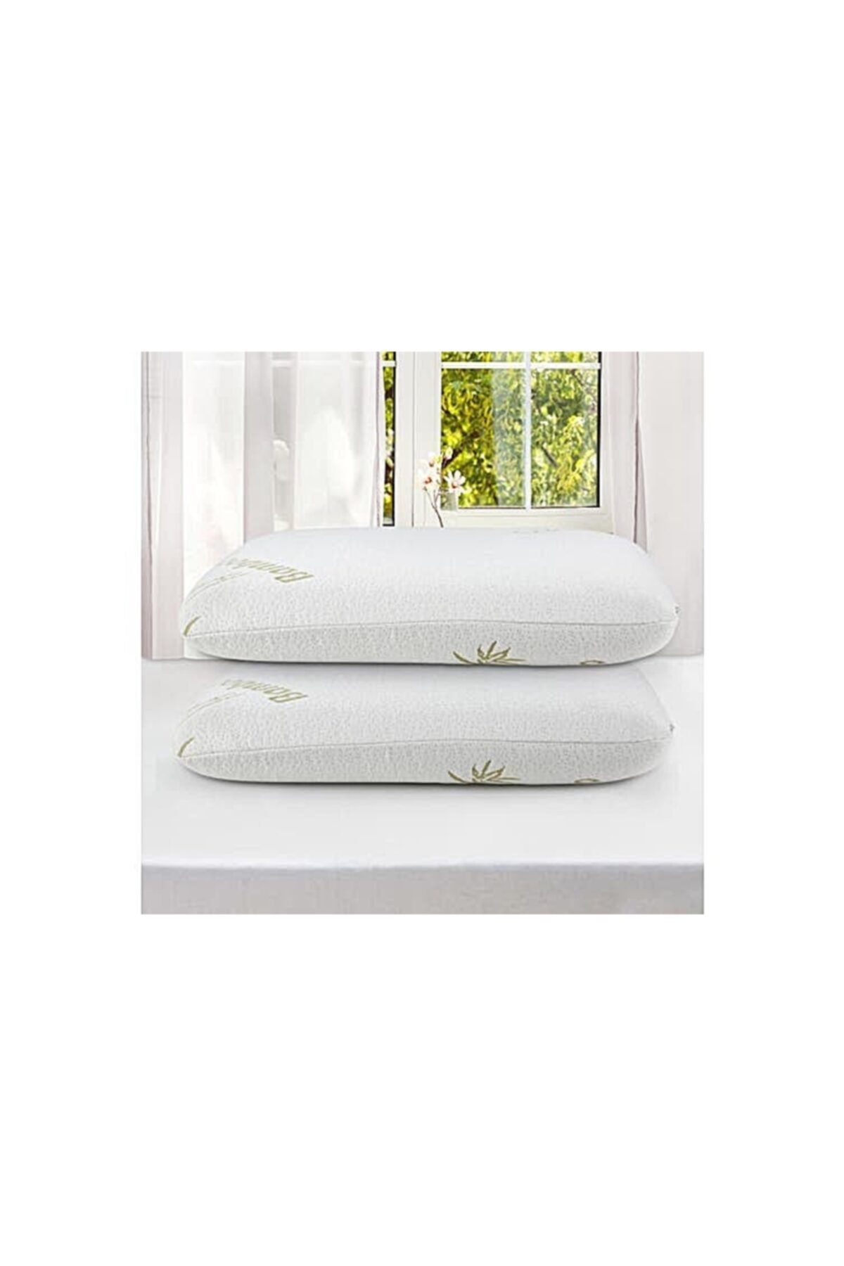 POOLY Visco Bamboo Visco Ortopedik Yastık Visco 2'li Paket