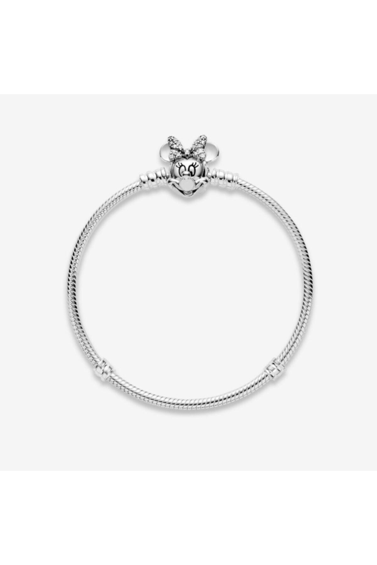 My Story Charm Uyumlu Disney Minnie Mouse Zincir Gümüş Bileklik