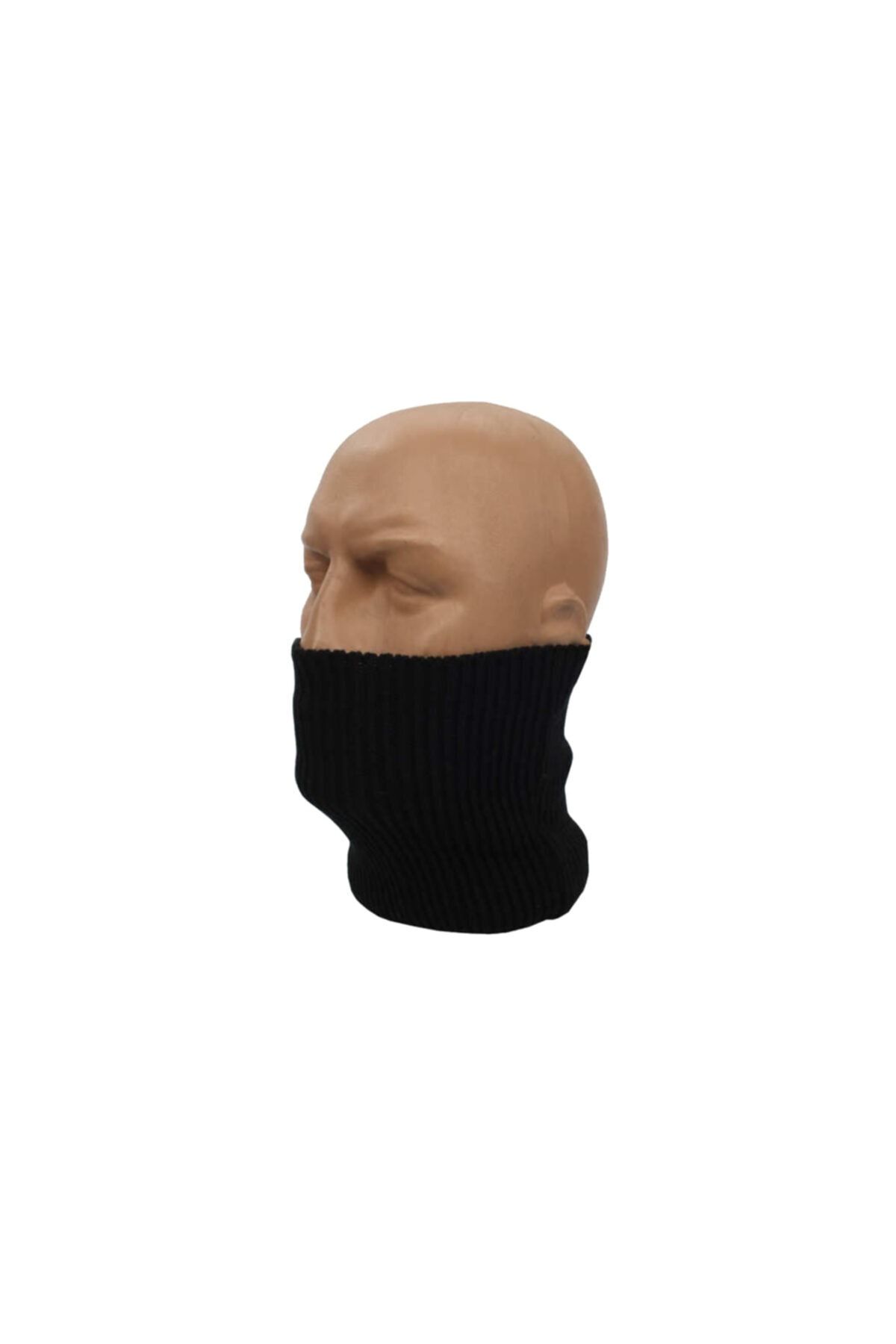 Menekşe Unisex Siyah Airbone Termal Kışlık Örme Boyunluk Mnks30151
