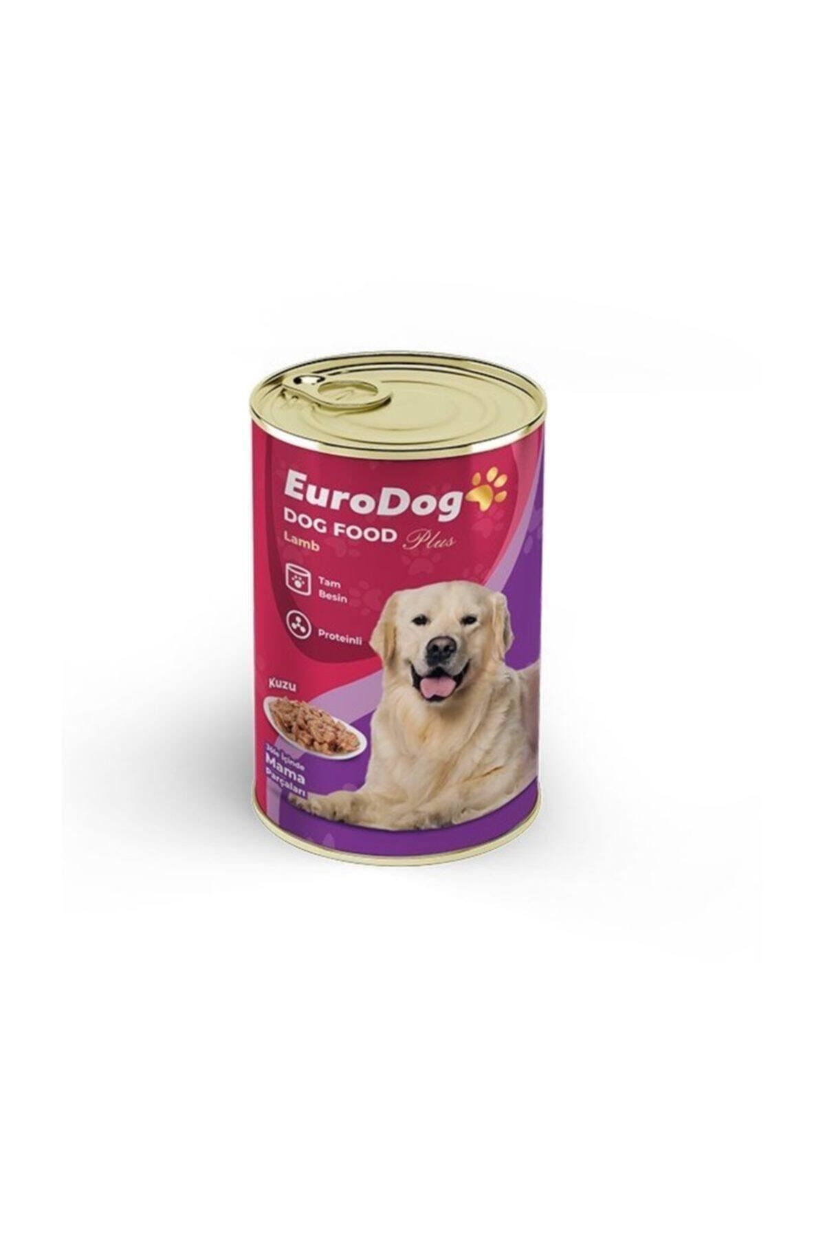 Eurodog 5 Adet Köpek Konservesi Kuzu Etli 415 Gr