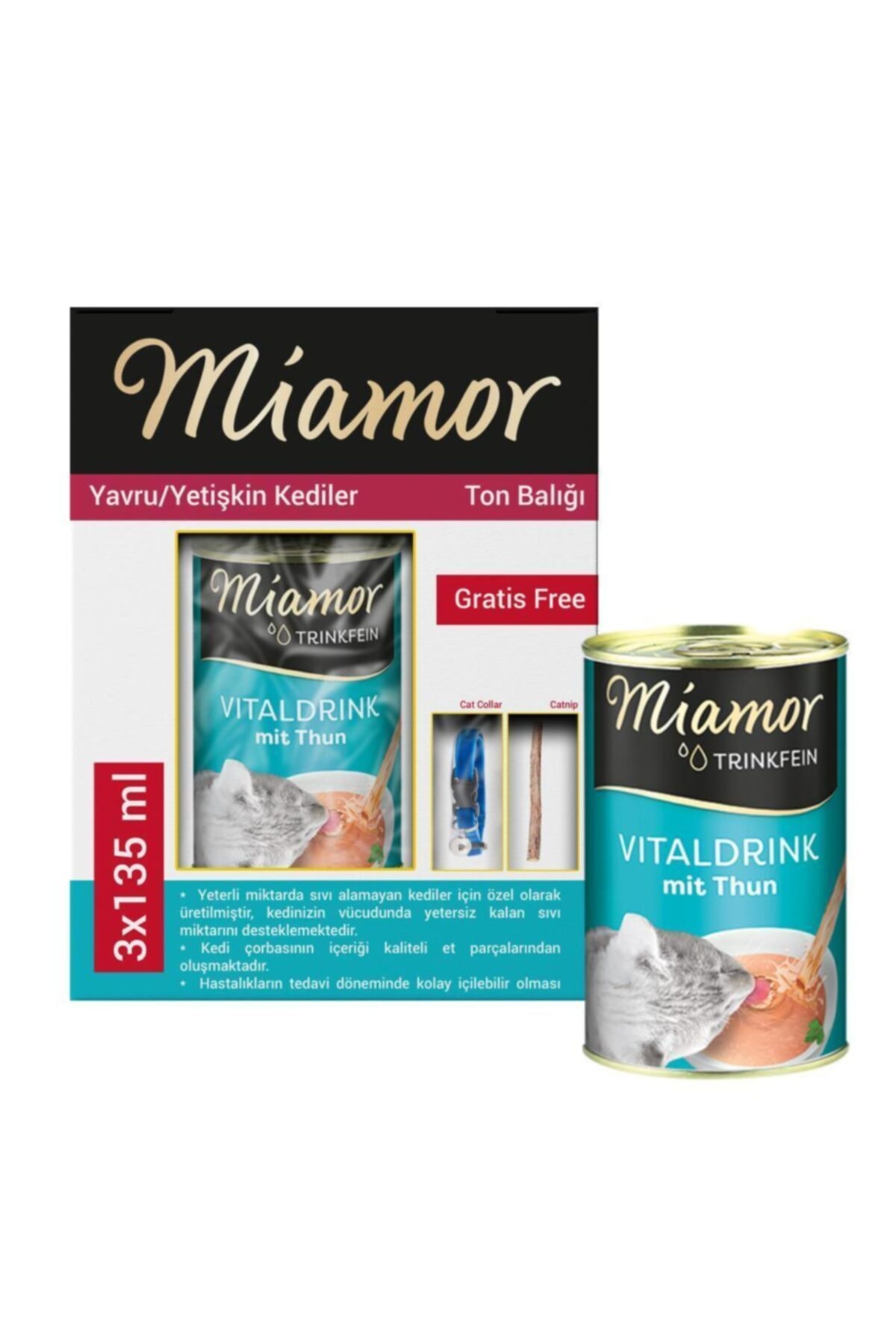 Miamor Tuna Ton Balıklı Kedi Çorbası 3x135 ml