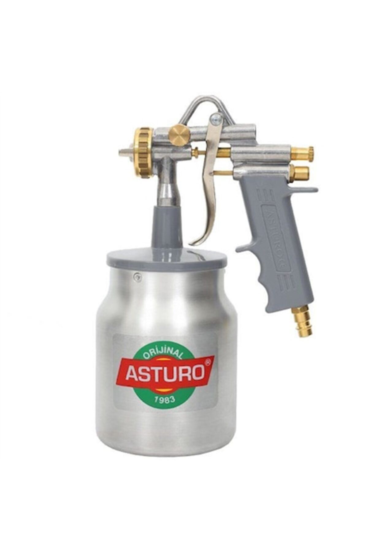 Asturo G-70 4.0mm Alttan Depo Boya Tabancası Metal Depo
