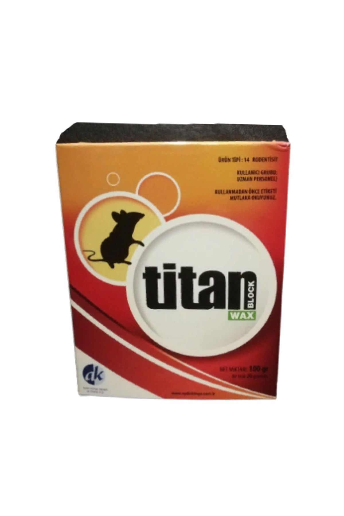 Aydın Kimya Titan Wax 100 gr Fare Zehri