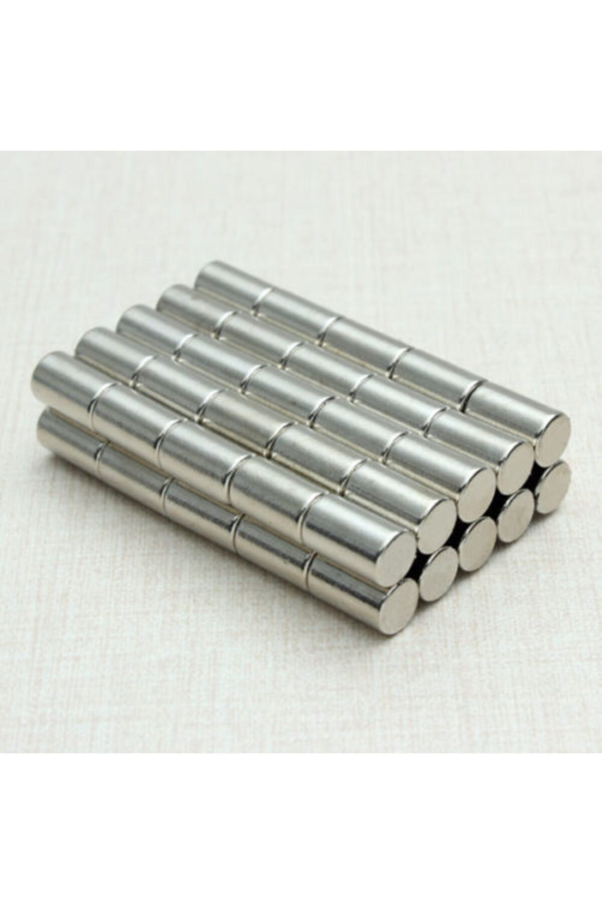 Dünya Magnet 10 Adet 6mm X 10 Mm Silindir Güçlü Neodyum Mıknatıs