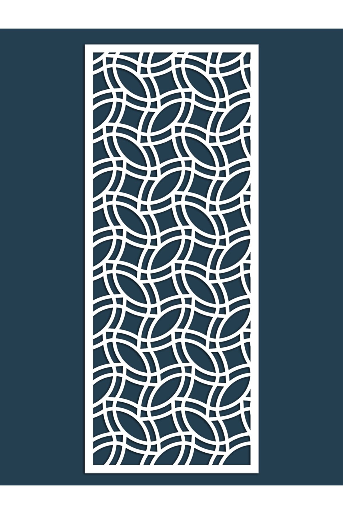 Liar Dekor Liar Ahşap Seperatör (Paravan) - KSP-69 - (10 mm) - (60 cm x 160 cm) - (Beyaz)