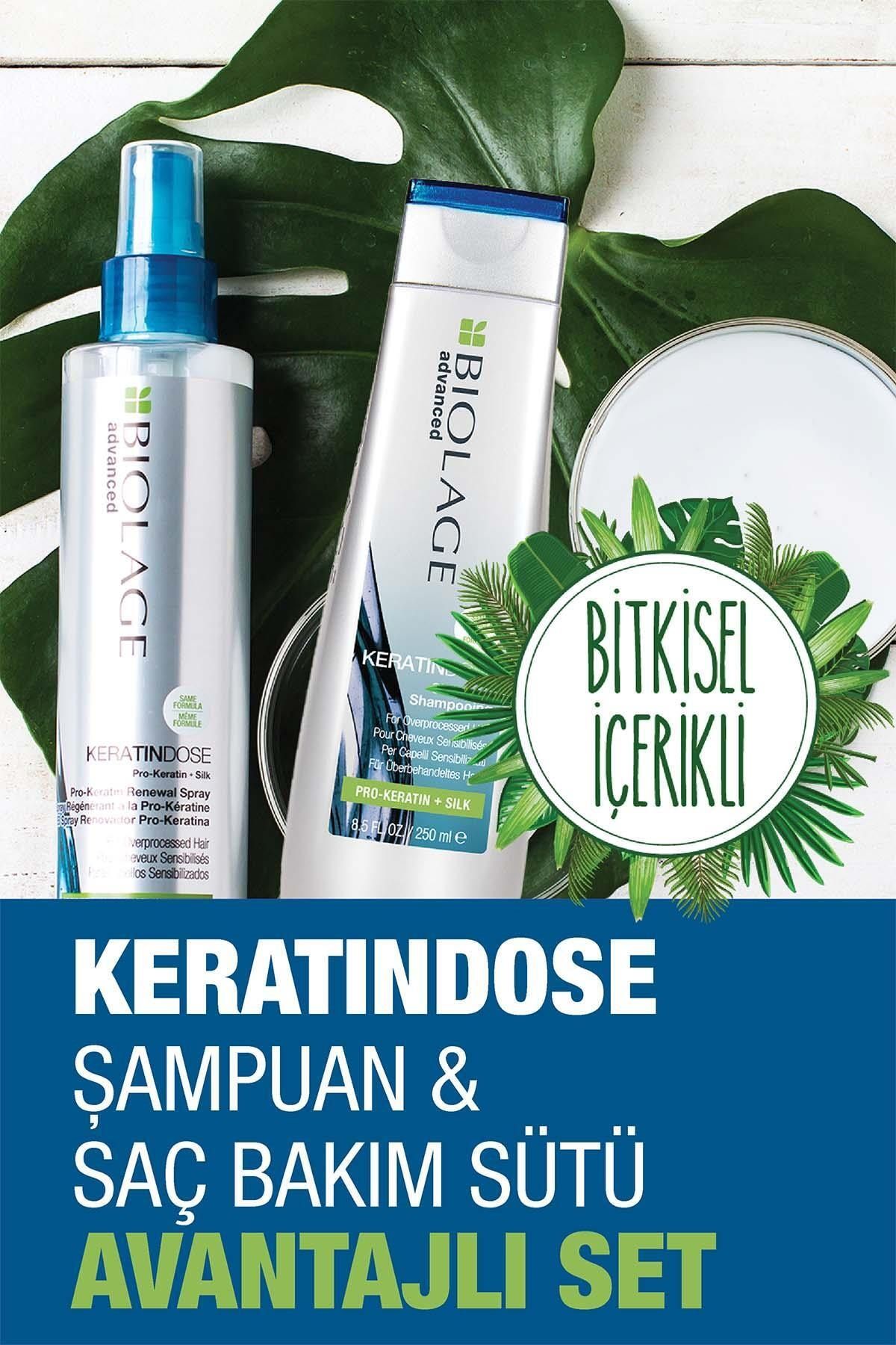 Biolage Keratindose Şampuan 250 ml + Saç Bakım Sütü 200ml Bakım Seti