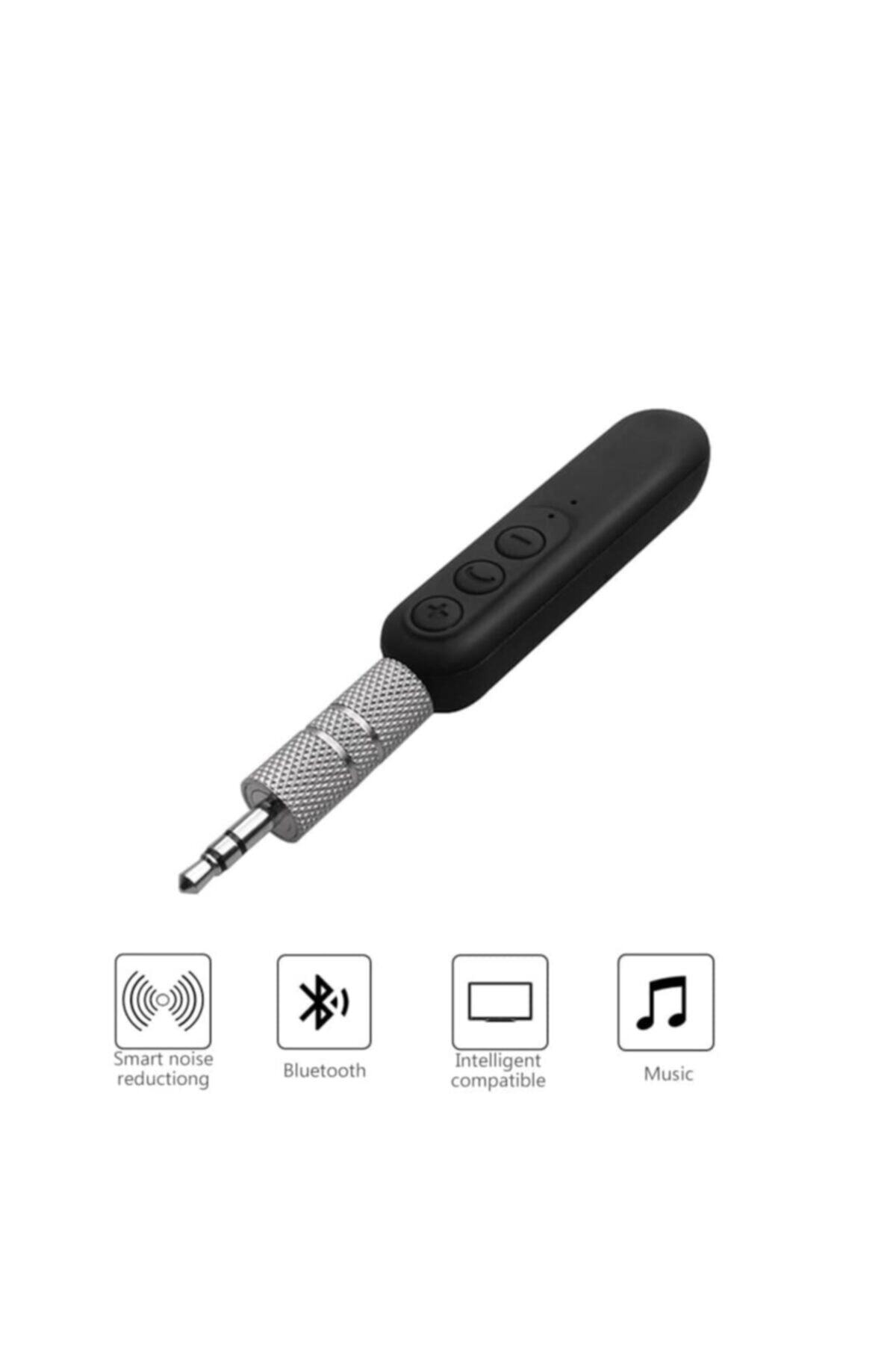 AldımGeldi Bluetooth Araç Kiti Aux Transmitter Kablosuz Mikrofonlu Oto Aux
