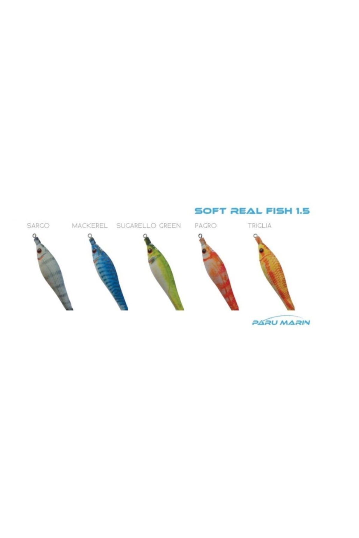 DTD Soft Real Fish 1.5 Sugarello Green (red Glow)