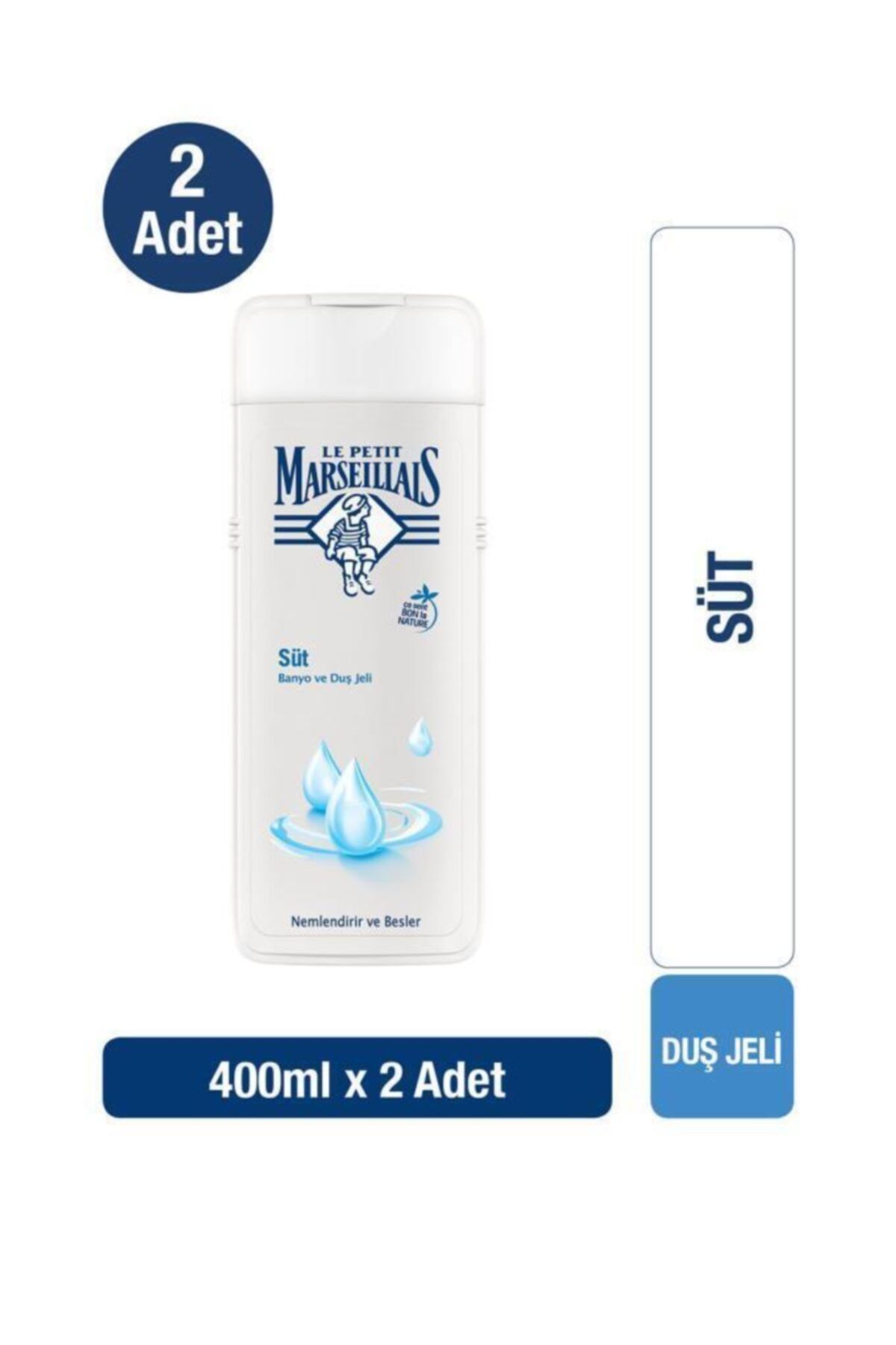 Le Petit Marseillais Duş Jeli Süt 400 Ml X2