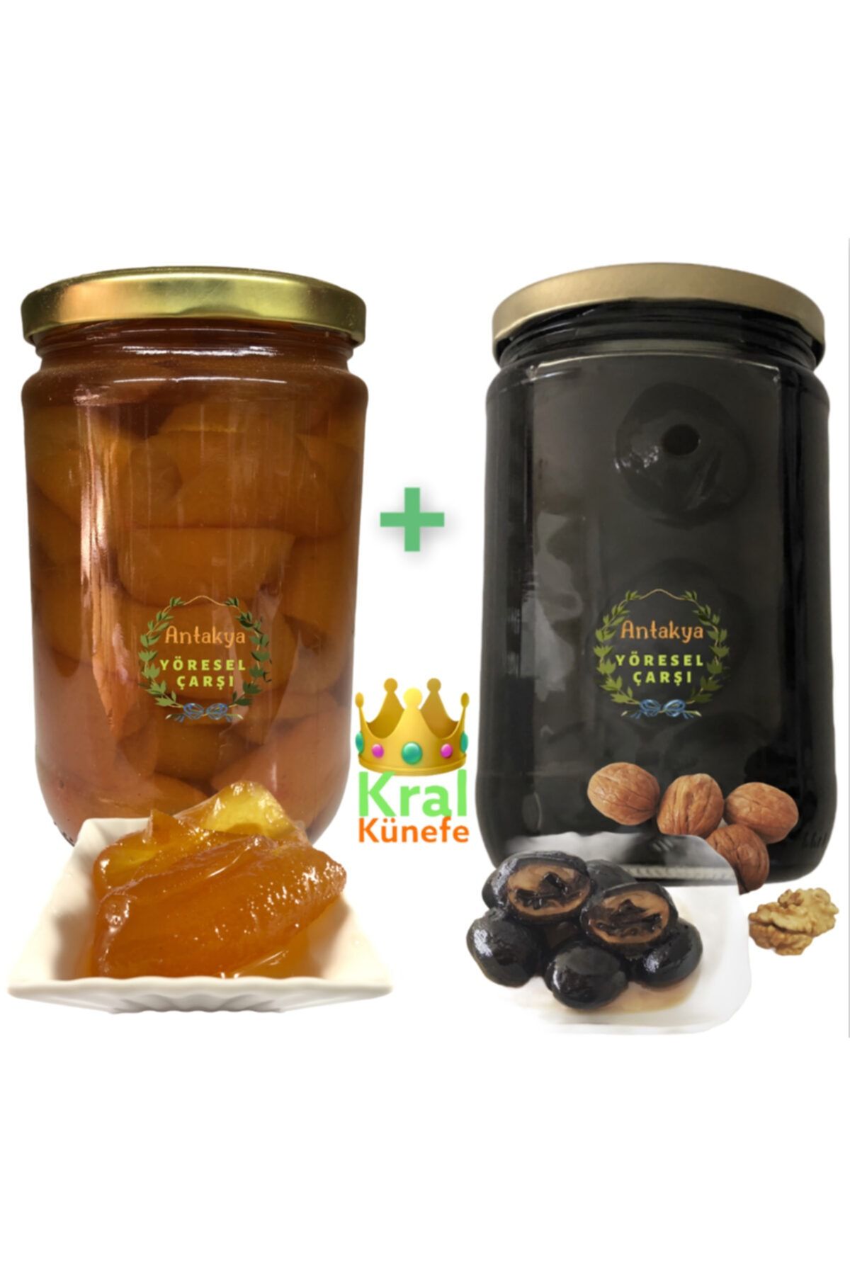 ANTAKYA YÖRESEL ÇARŞI Organik Turunç Reçeli Ve Ceviz Reçeli 1 Kg