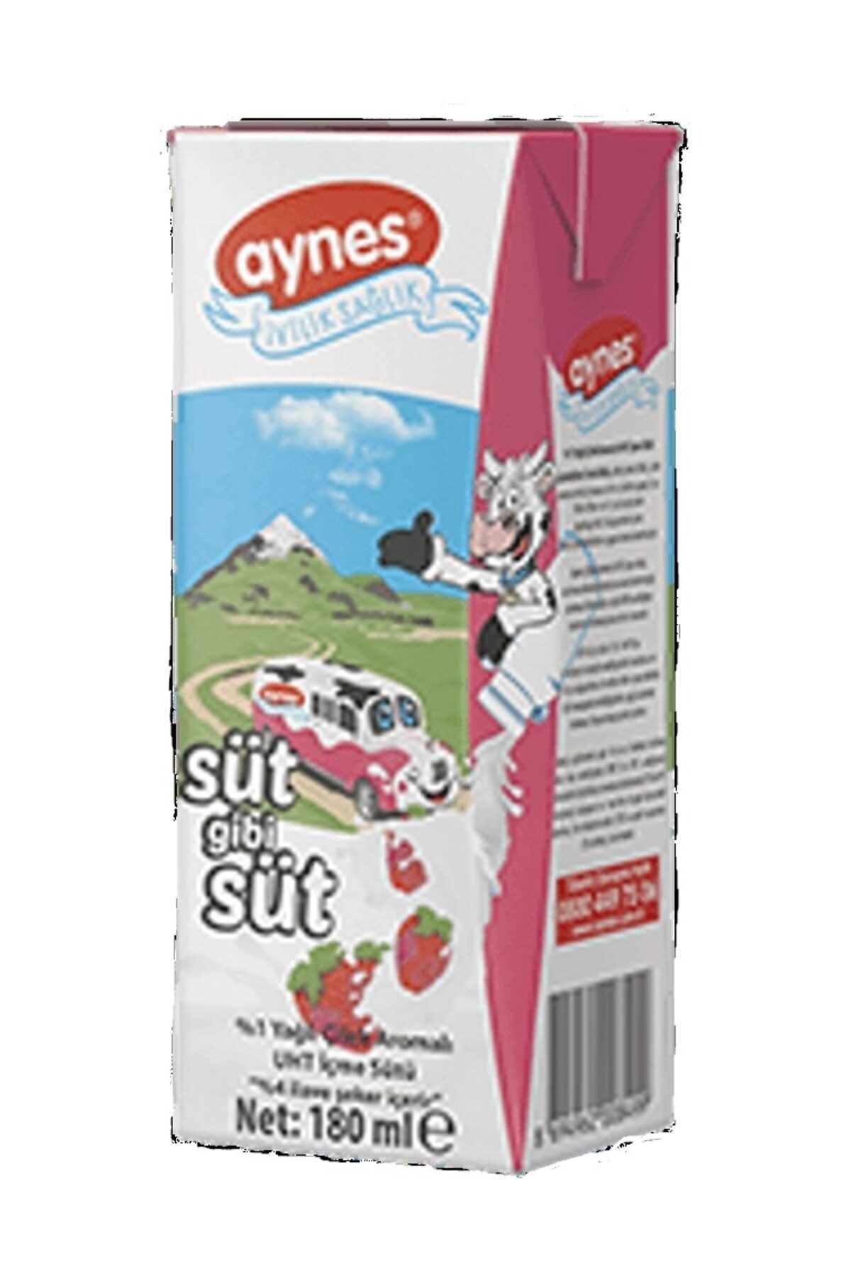 Aynes Süt 180 Ml Çilekli