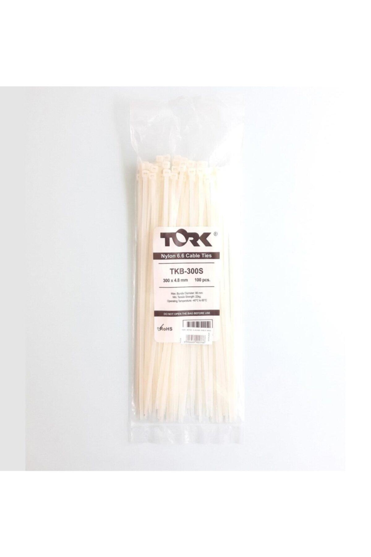 TORK Beyaz Kablo Bağı 4,8x300