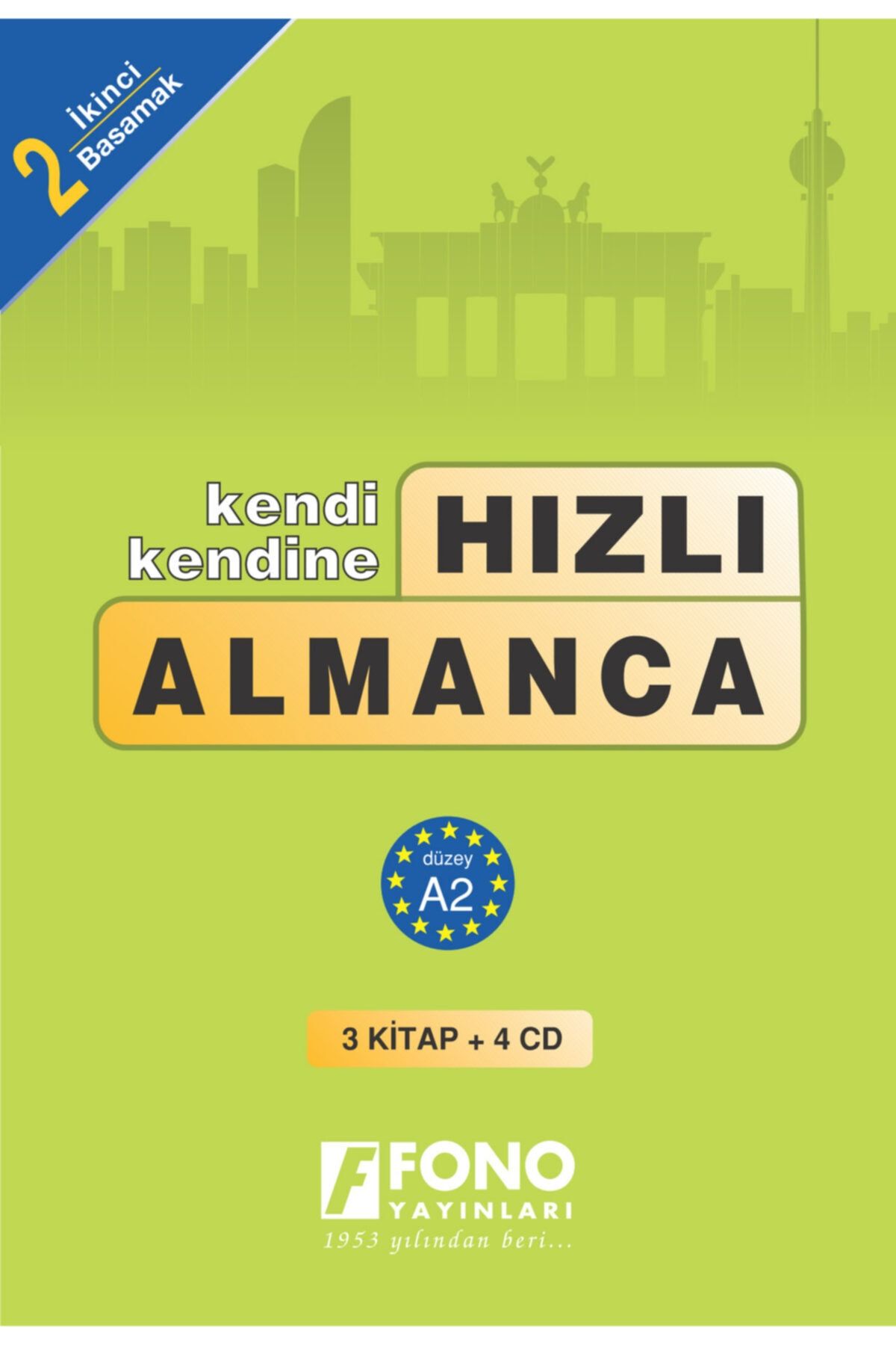 Fono Yayınları Hızlı Almanca 2. Basamak (3 Kitap) (seslendirmeli)