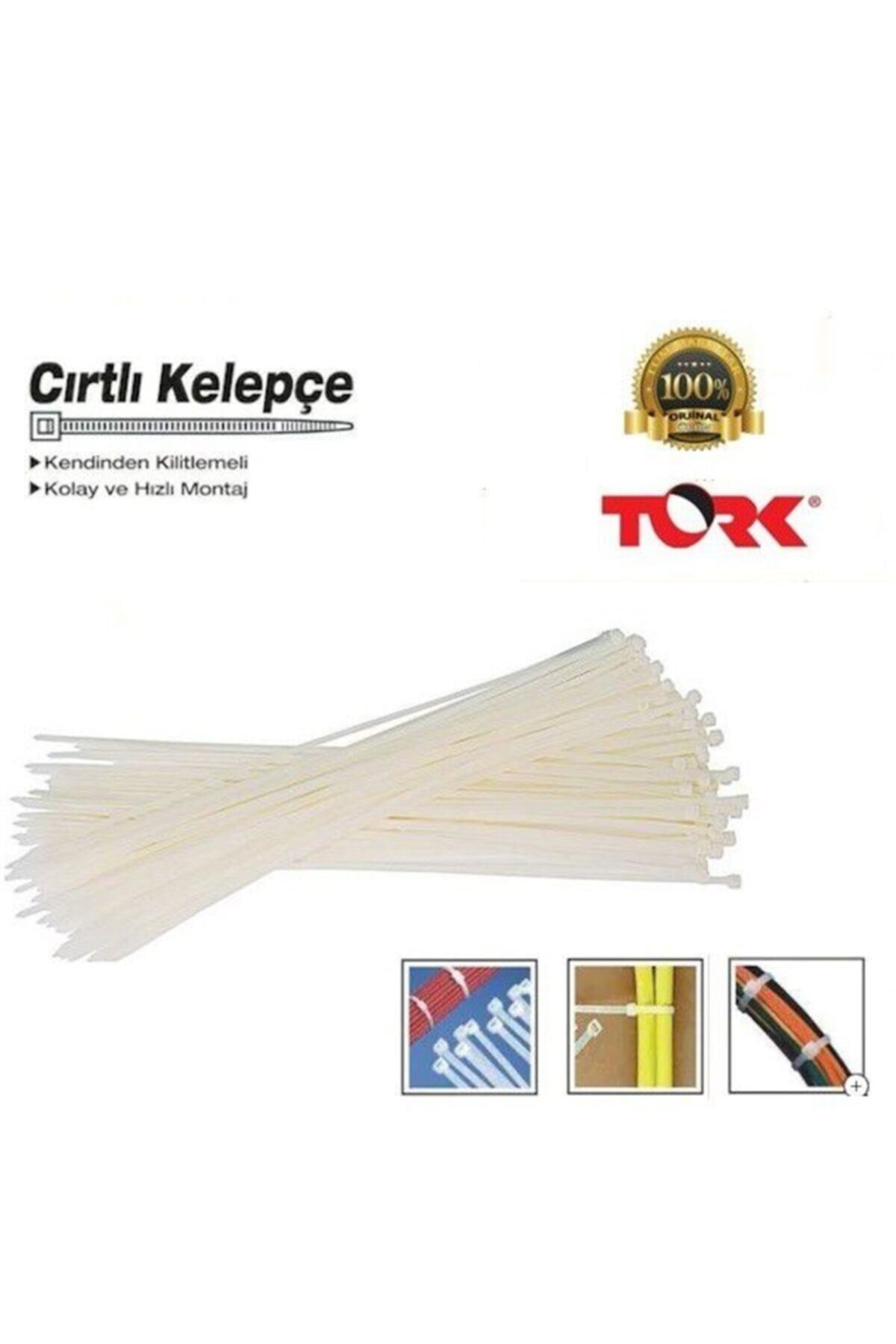 TORK 4.8x370mm Cırt Kelepçe-kablo Bağı