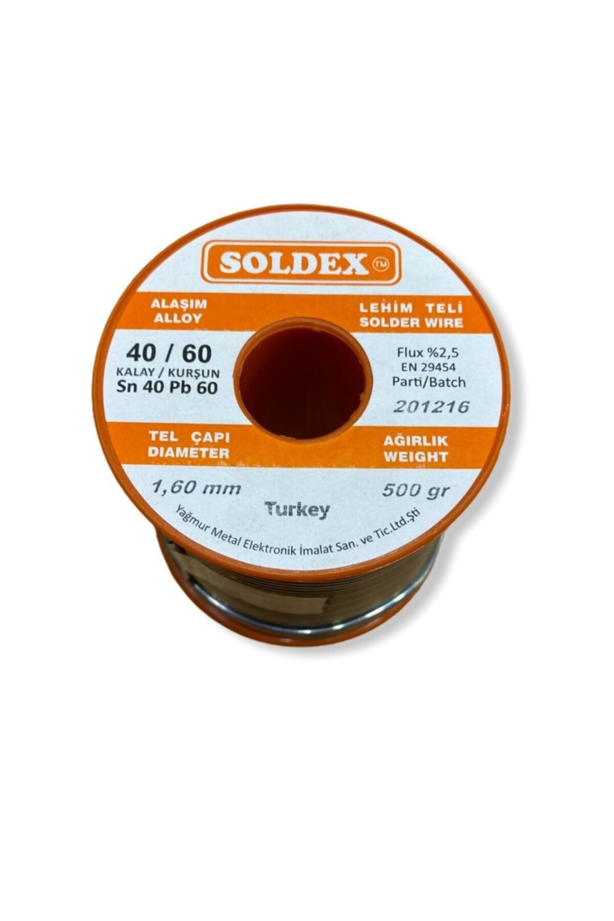 Soldex 40/60 Lehim Teli 500gr 1.60mm