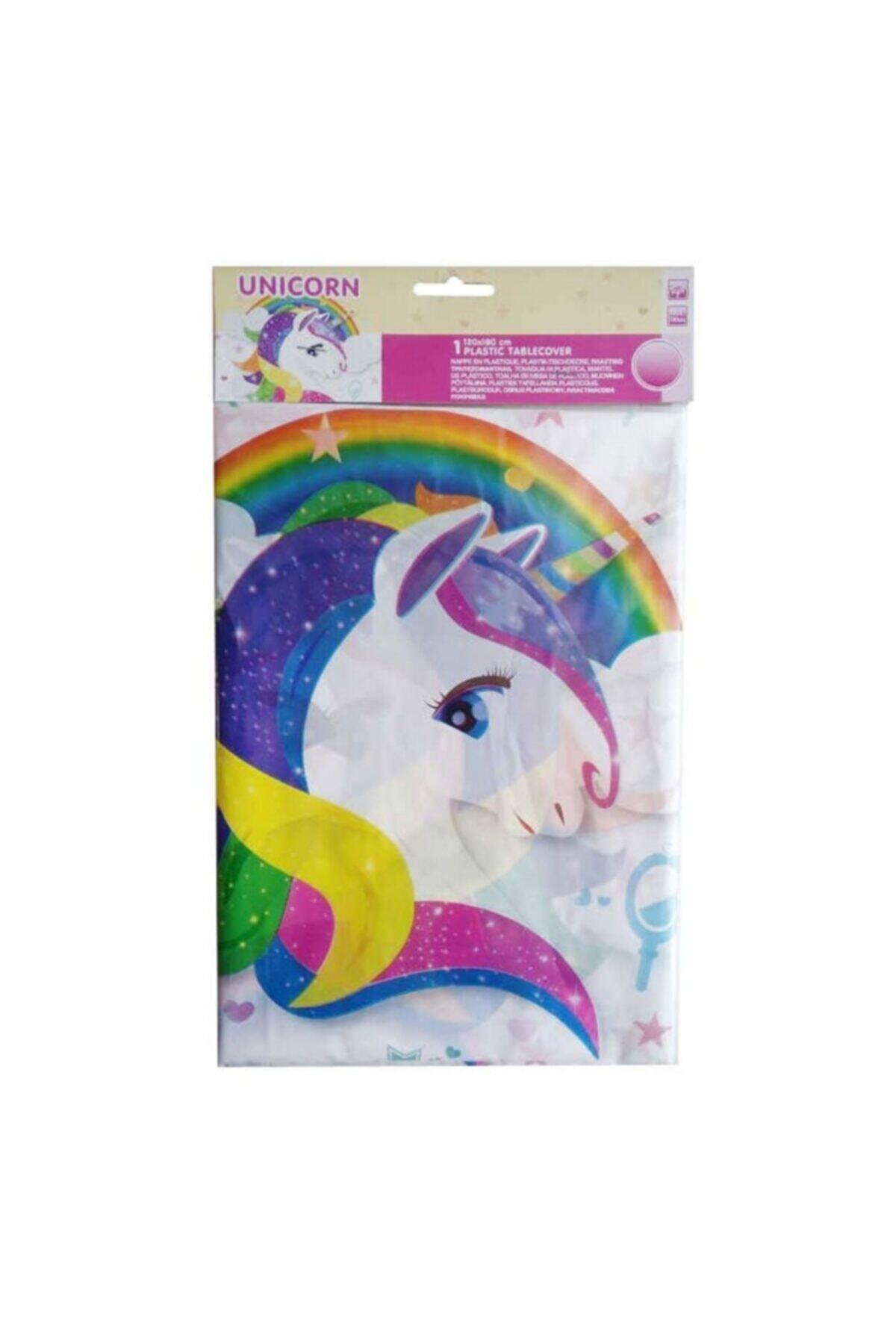 papercraft Unicorn Plastik Masa Örtüsü