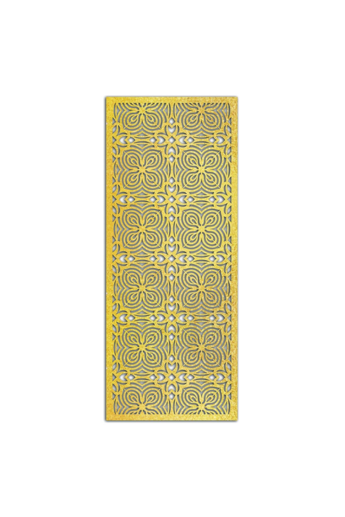Liar Dekor Liar Ahşap Seperatör (Paravan) - KSP-90 - (18 mm) - (85 cm x 210 cm) - (Gold)