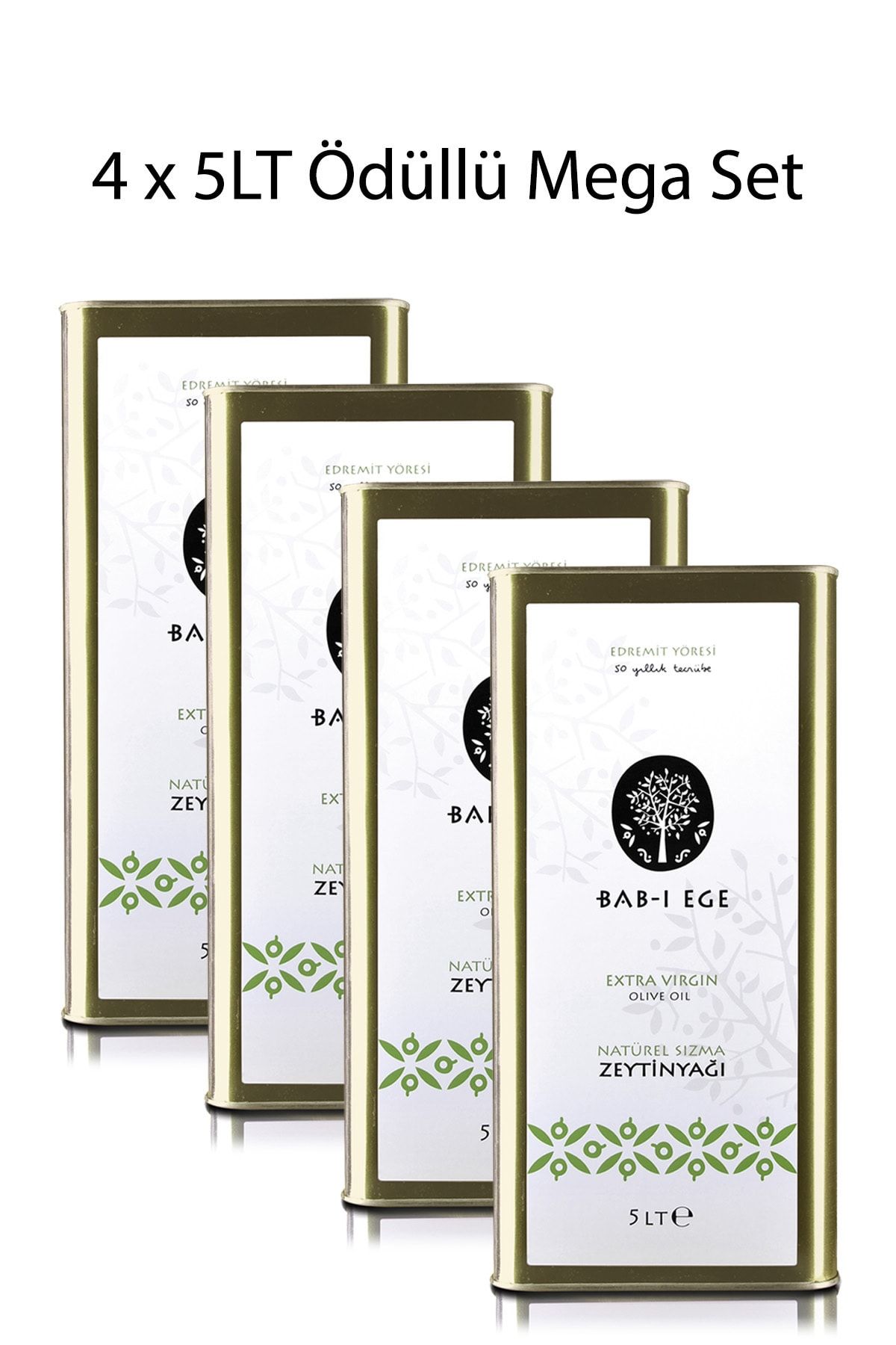 Babı Ege Soğuk Sıkım Erken Hasat Sızma Zeytinyağı 5lt Mega Set