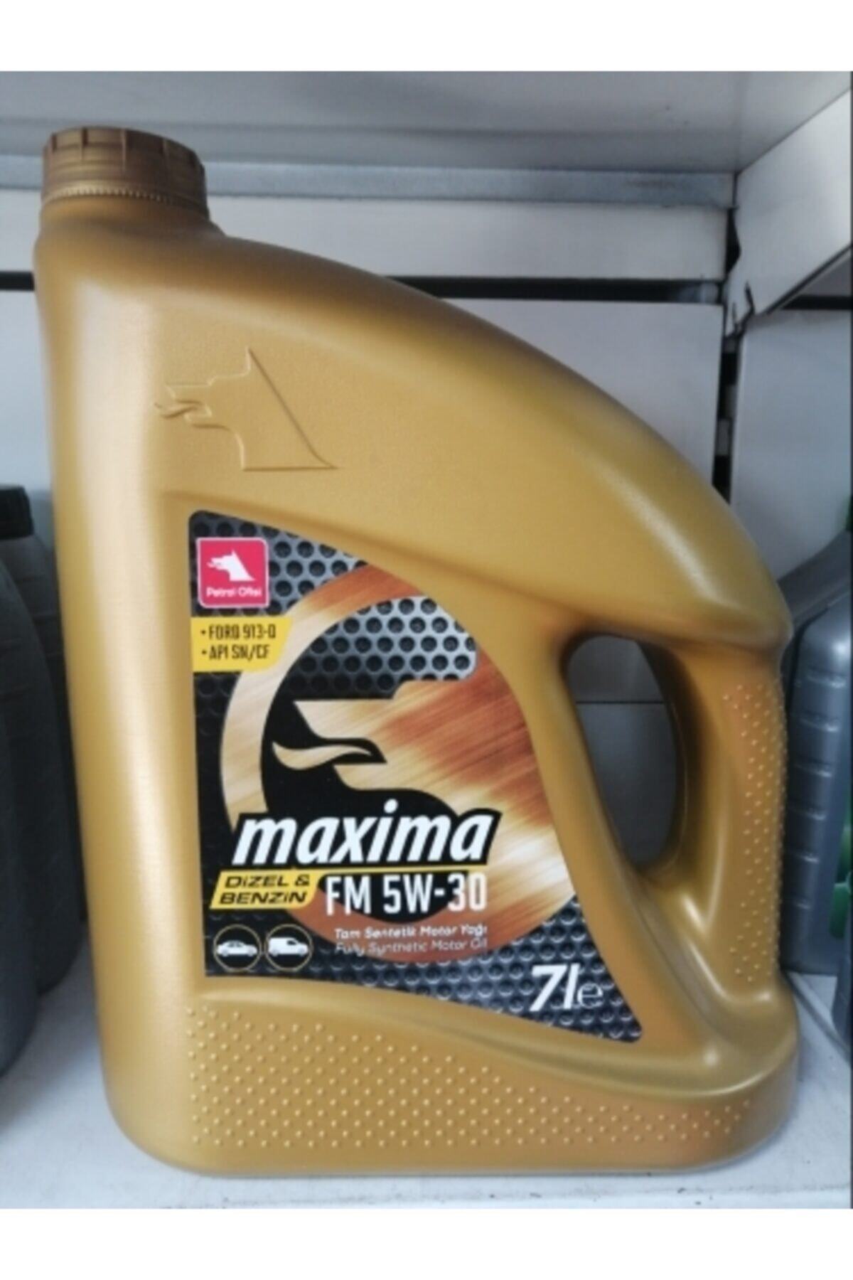Petrol Ofisi Maxıma Fm 5w/30 Motor Yağı 7 Lt-%100 Orjınal Ürün-faturalı