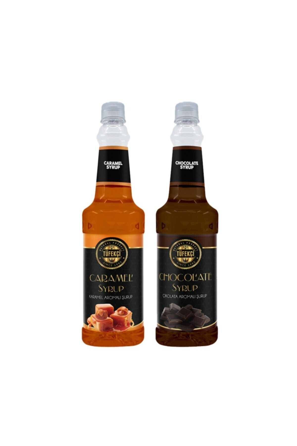 By Tüfekçi Karamel Ve Çikolata Şurubu 2 Li Avantajlı Paket 2x750 Ml