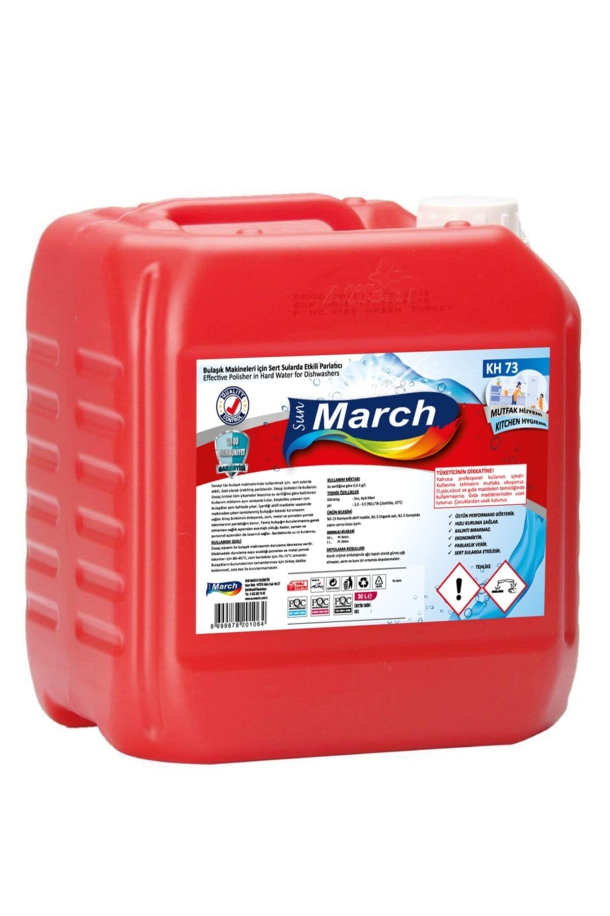 sunmarch Endüstriyel Bulaşık Makinesi Parlatıcısı 20 lt