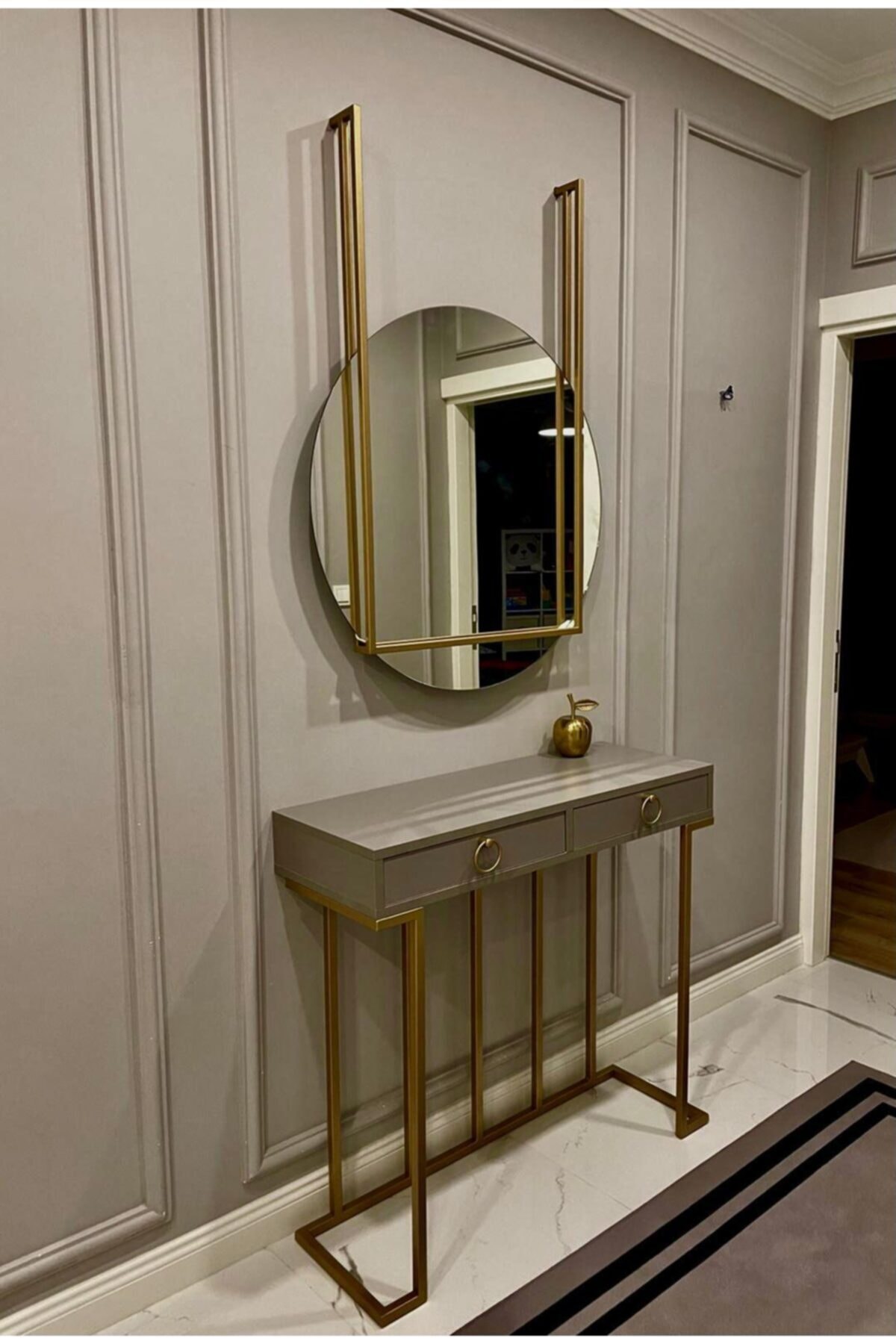 MOBİDEA Dresuar Gold Aynalı Tk. Platin