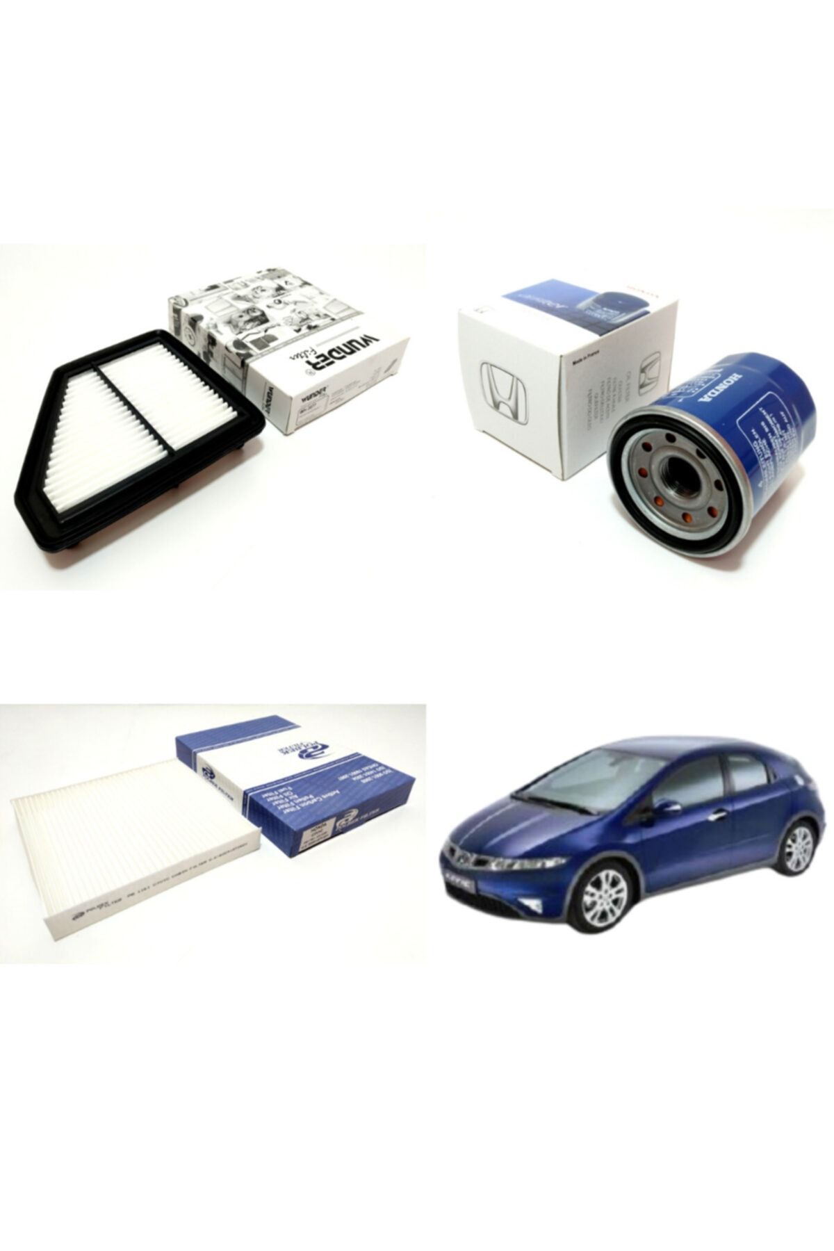 wunder honda civic 1 4 hatchback 2009 ve sonrasi filtre bakim seti fiyati yorumlari trendyol