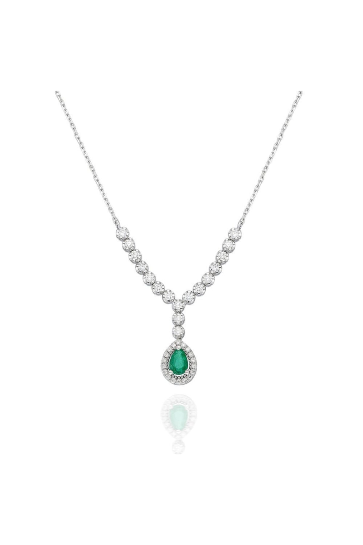 Vav Pırlanta 0,52 Ct 14 Ayar Pırlanta Kolye