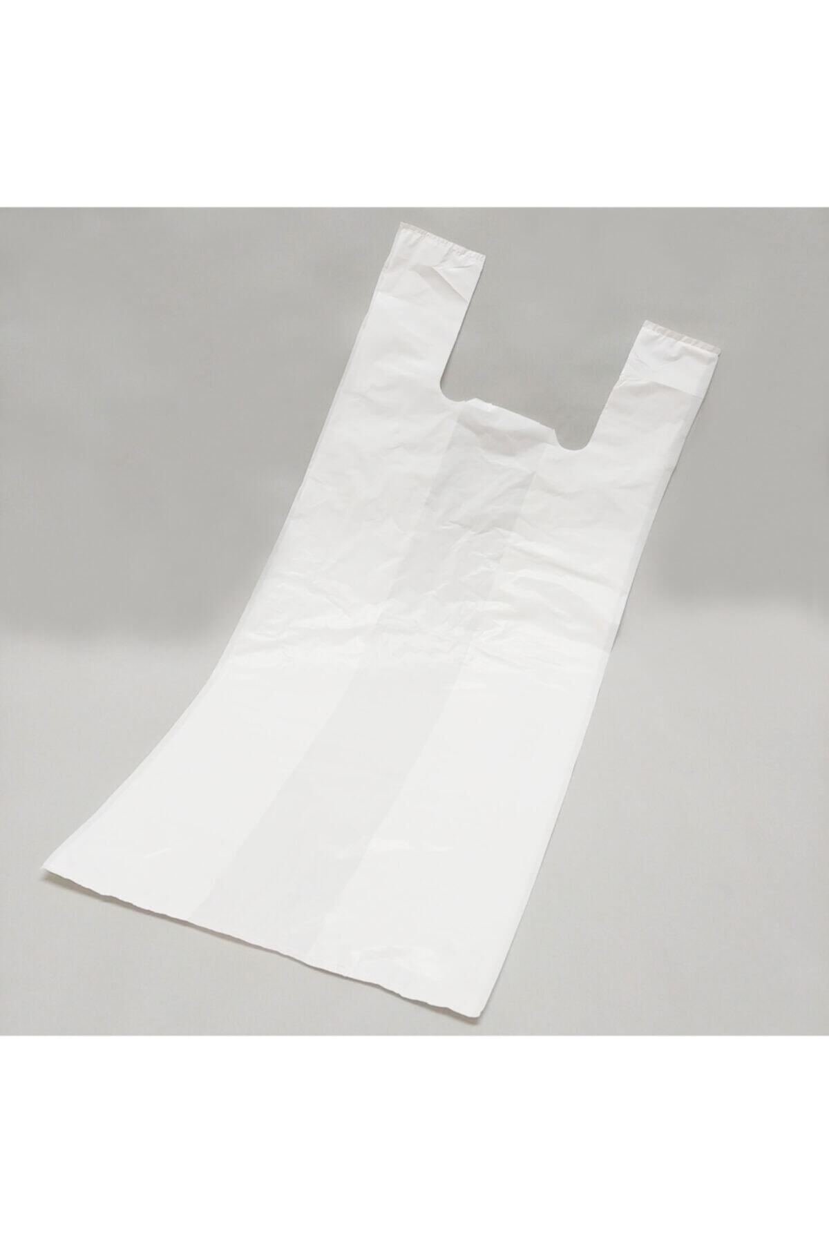 SALİHLER AMBALAJ PLASTİK Battal Boy Baskısız Hışır Atlet Poşet ( 35 X 75 Cm ) 50 Adet 1 Kg