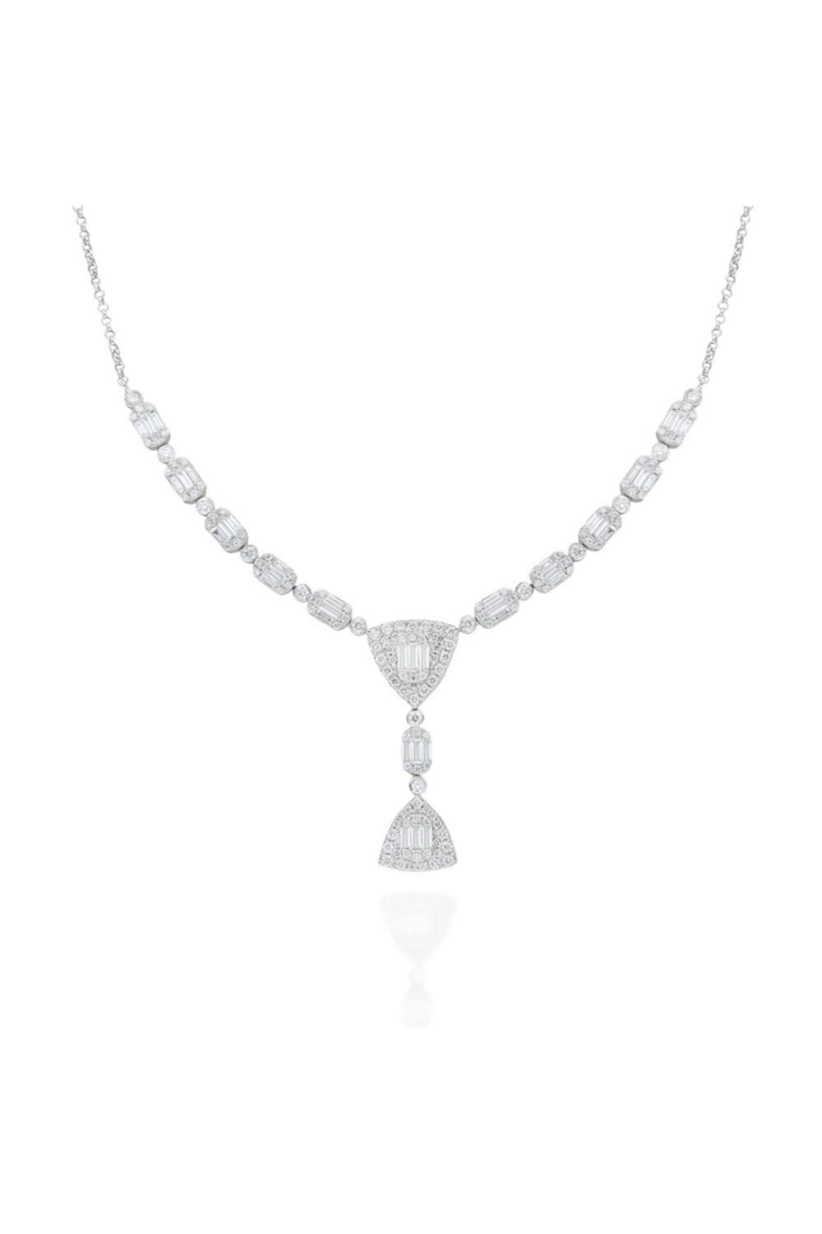 Vav Pırlanta 1,74 Ct 14 Ayar Pırlanta Kolye