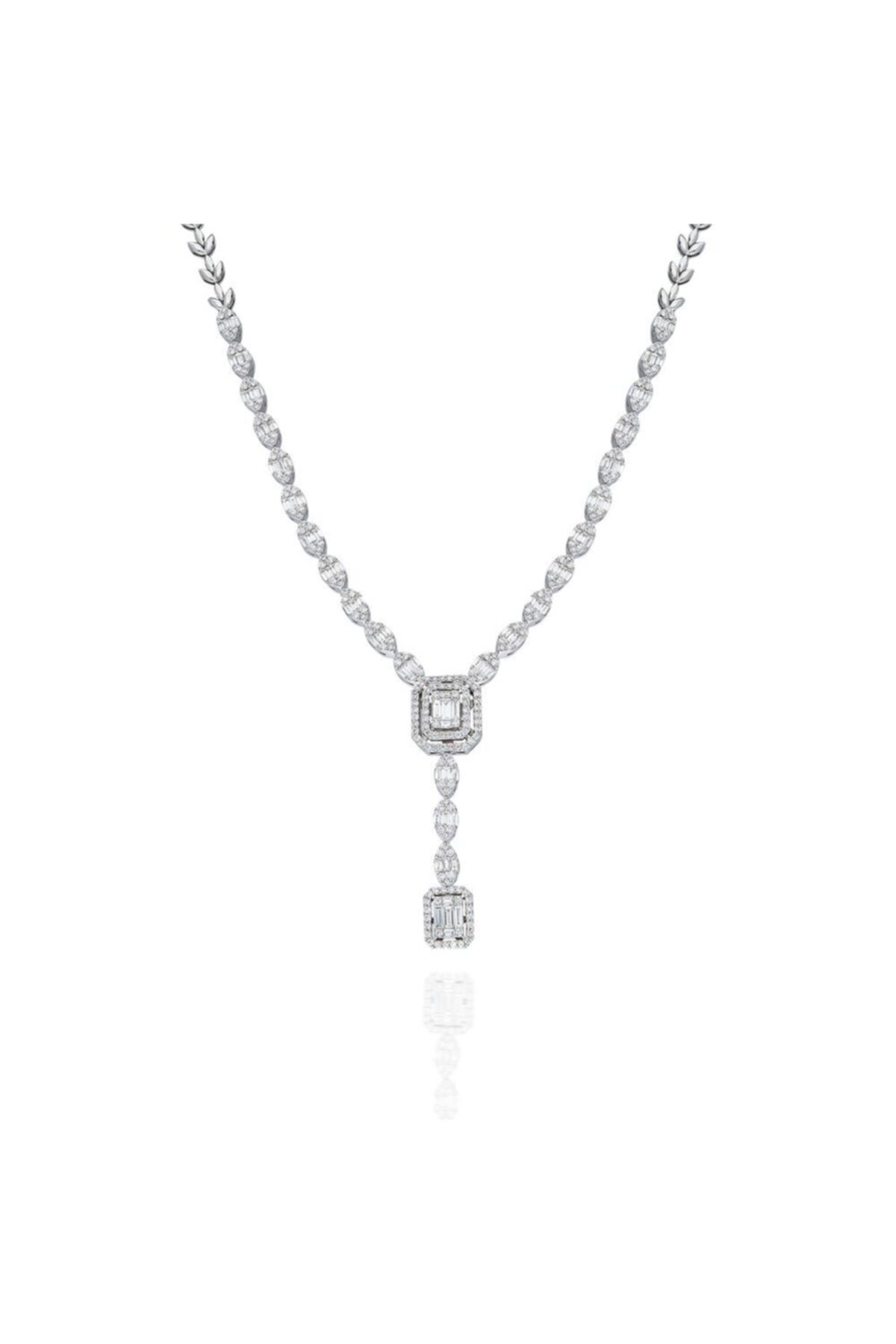 Vav Pırlanta 3,84 Ct 18 Ayar Pırlanta Kolye