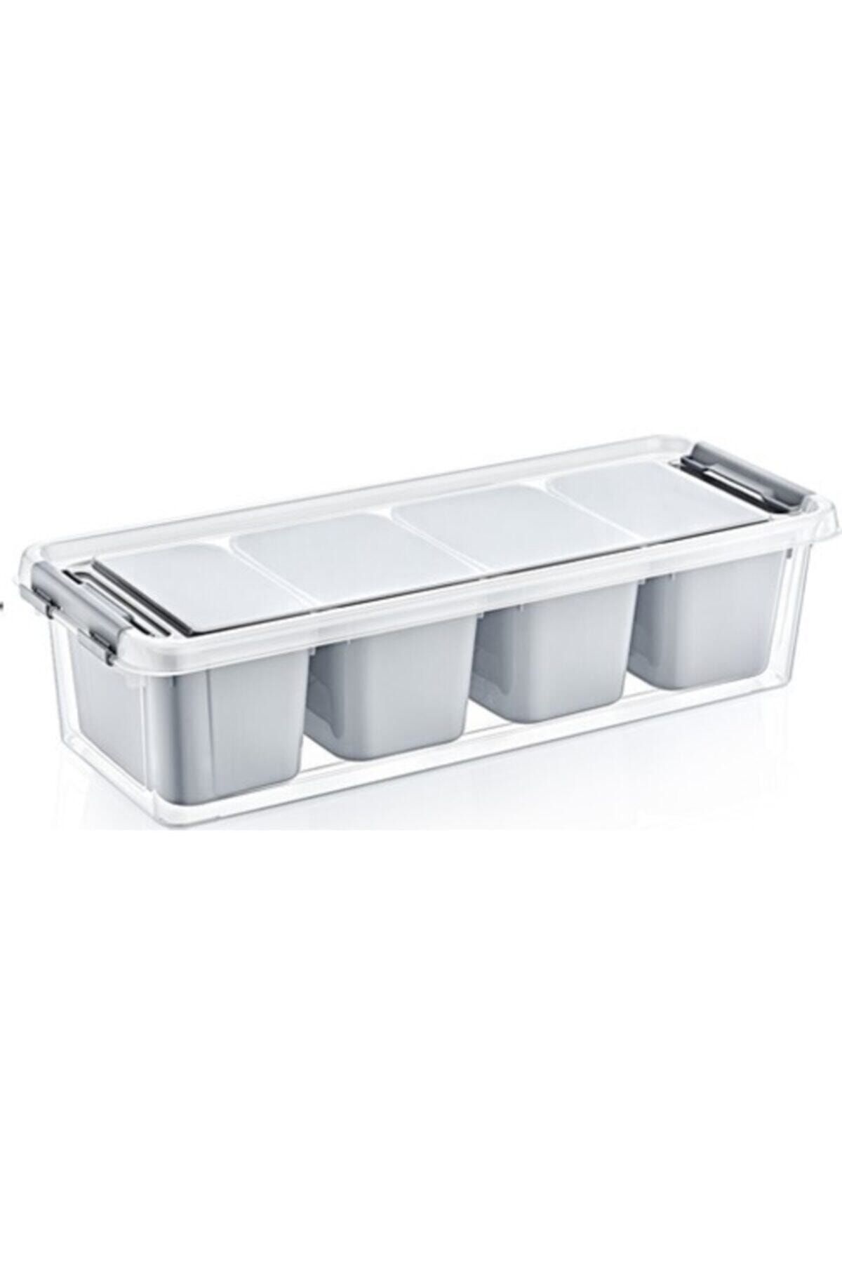 HOBBY LİFE Grand 4 Bölmeli Derin Organize Kutu 3,5 Lt