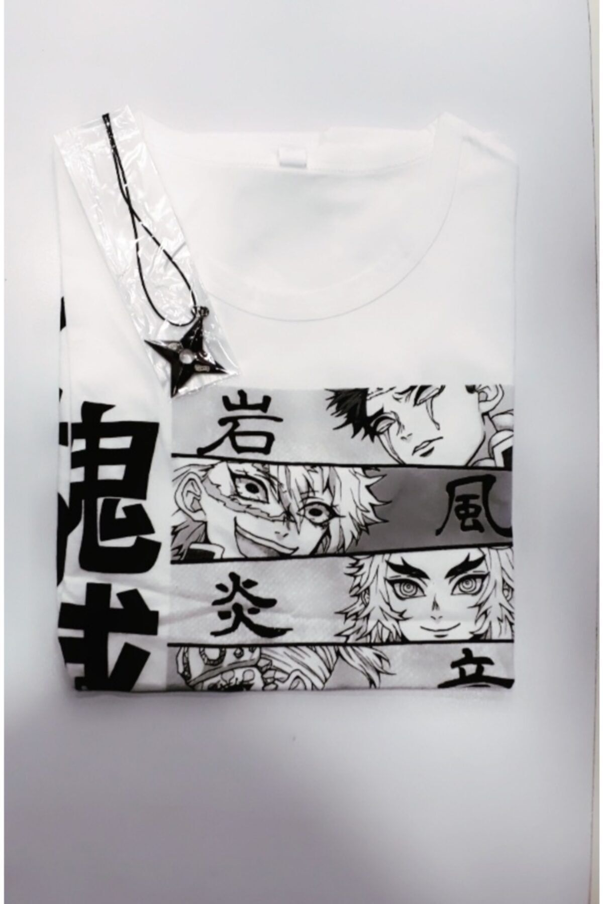 Gökhan Club Unisexs Beyaz Anime Kimetsu No Yaiba T-shirt Kombin