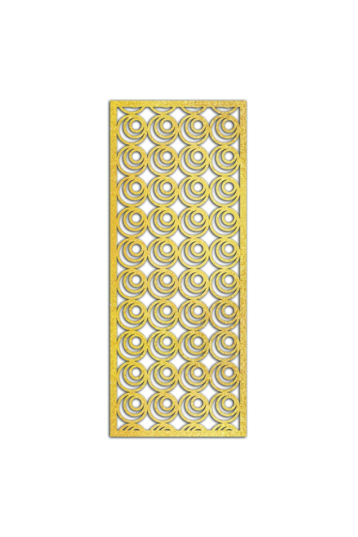 Liar Dekor Liar Ahşap Seperatör (Paravan) - KSP-35 - (10 mm) - (69 cm x 139 cm) - (Gold)