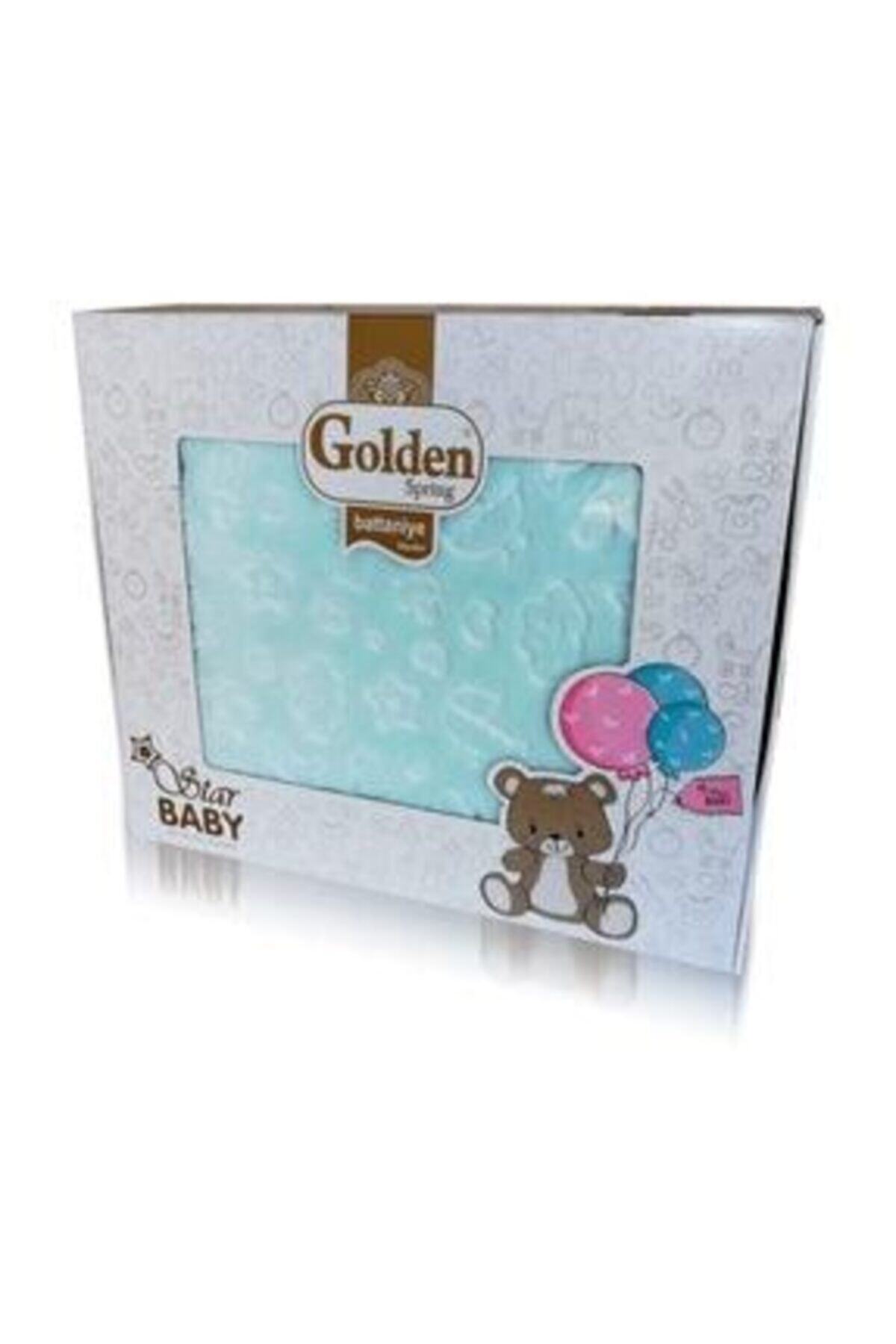 Golden Spiring Kabartmalı Peluş Bebek Battaniye Blanket 100x120 Cm