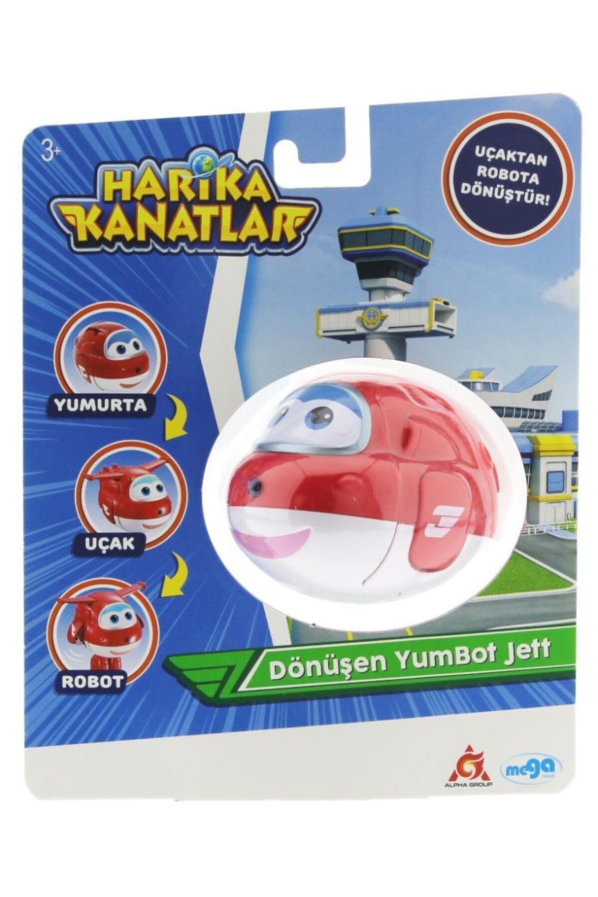 Harika Kanatlar Dönüşen Tekli Figür Yumbot Jett