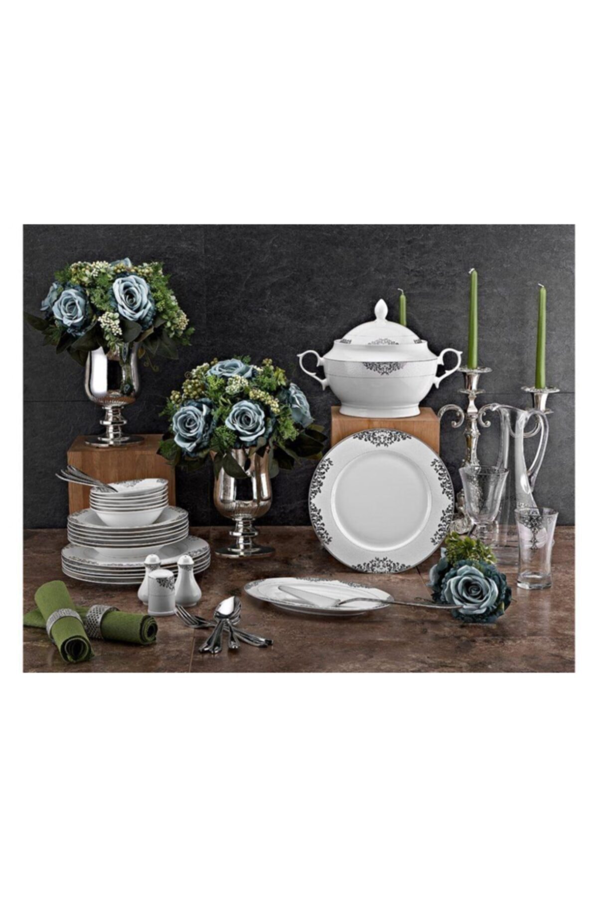 Taç Wedding Serisi 61 Parça Jewel Yemek Takımı Tac-2064