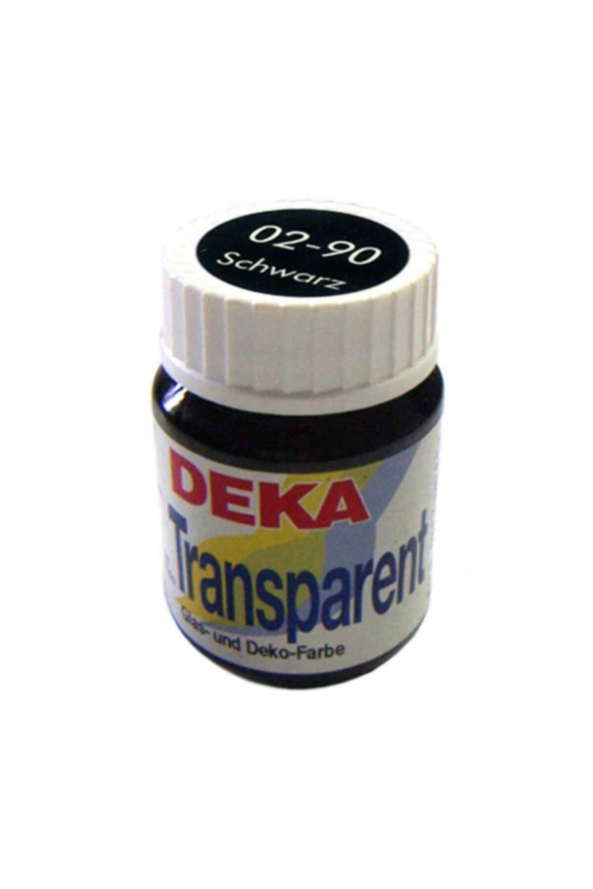 Deka Transparent Cam Boyası 25ml Schwarz No:90
