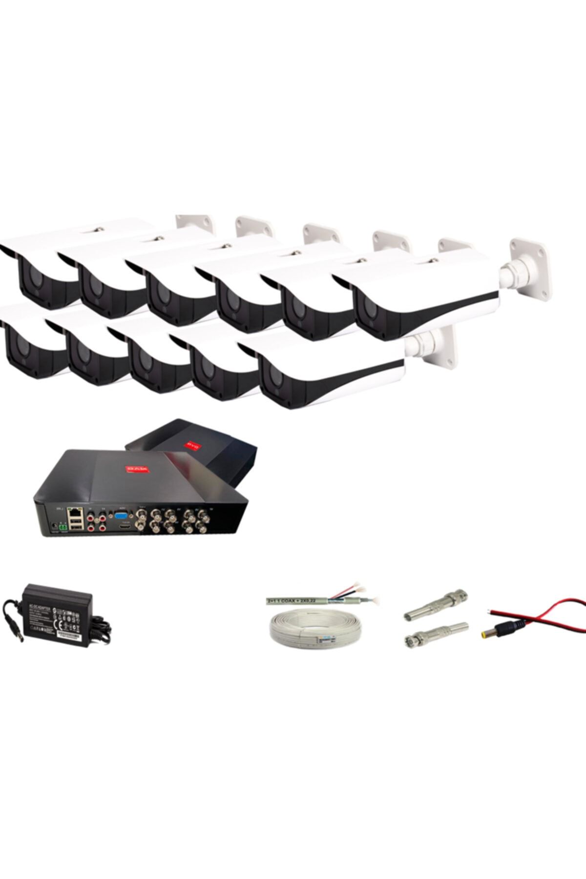 PROMISE 11 Kameralı Set 3mp 1080p Full Hd Metal Dahua Kasa Paket Sistem