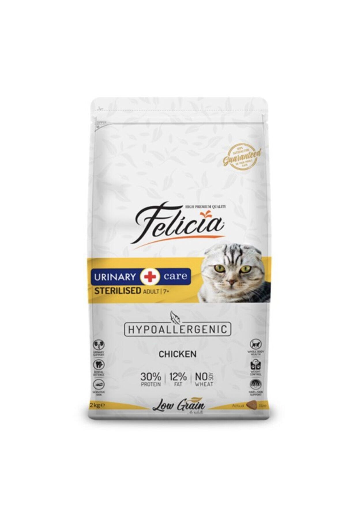 Felicia Düşük Tahıllı Kısırlaştırılmış Tavuklu Yetişkin Kedi Maması 2 Kg