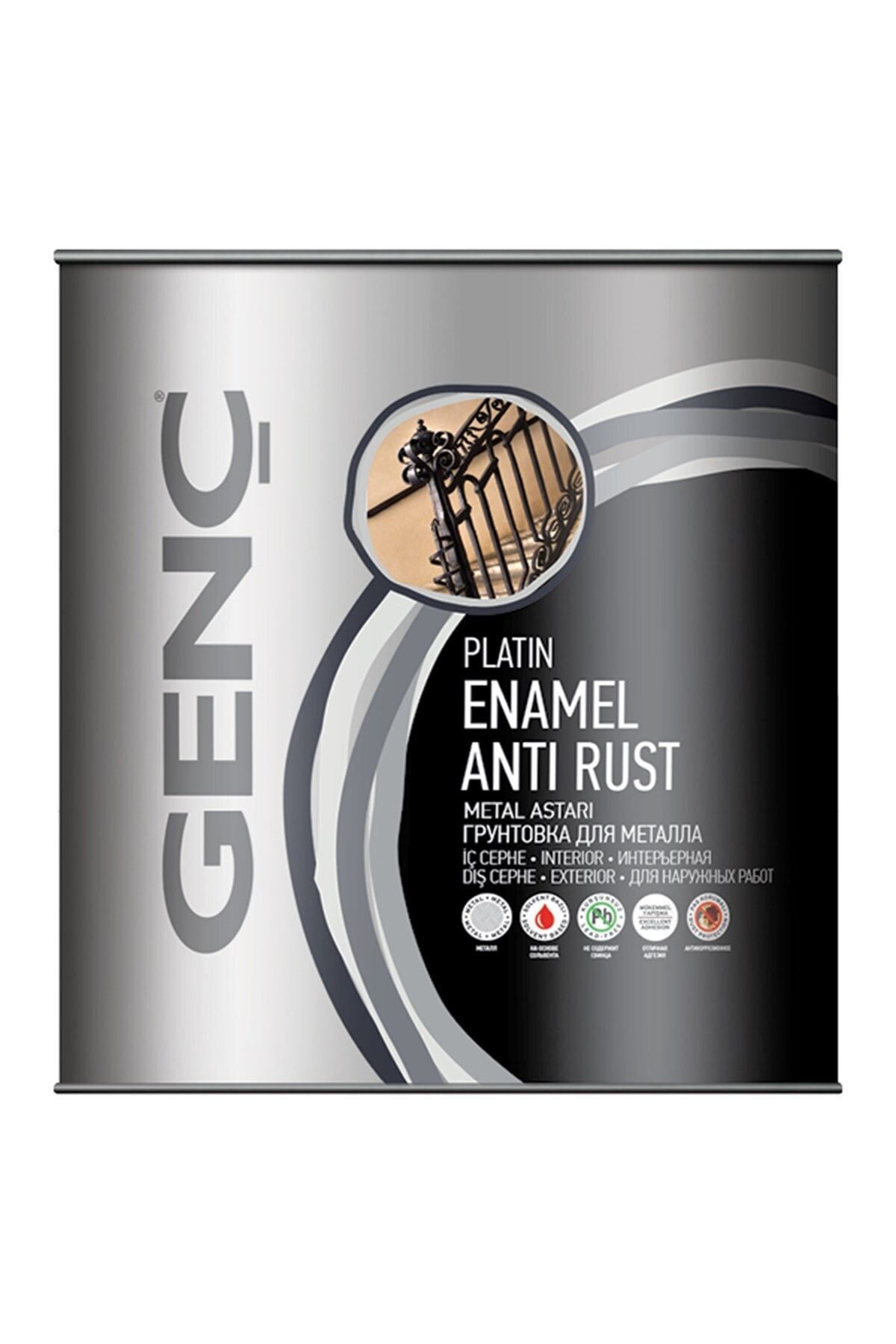 GENÇ Kırmızı Sentetik Antipas Boya 0.75 lt