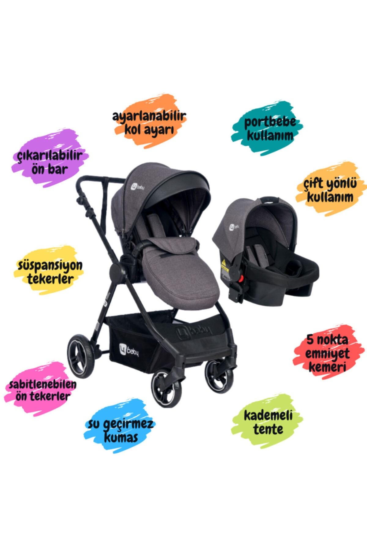 4 Baby Bagi Travel Sistem Bebek Arabası