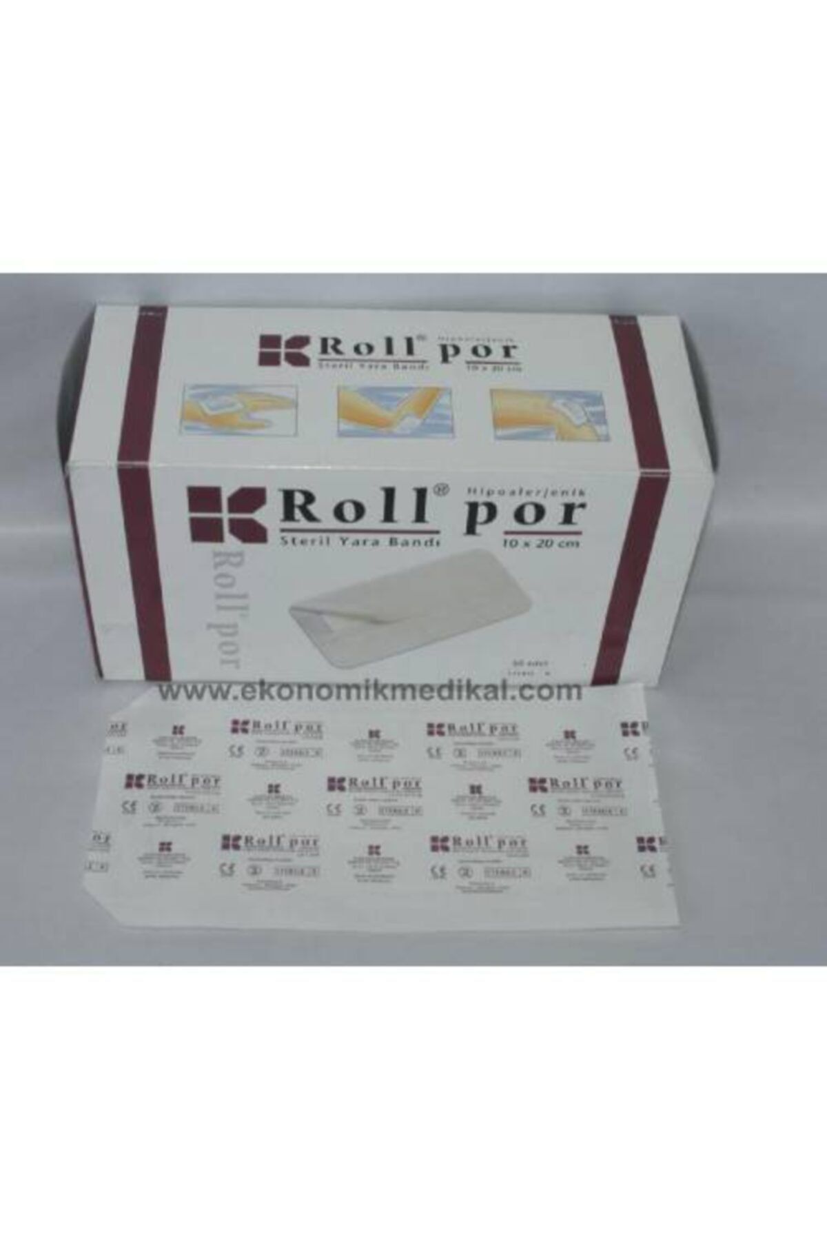 Roll Steril - Yapışkanlı Yara Pedi - 10 Adet 10x20