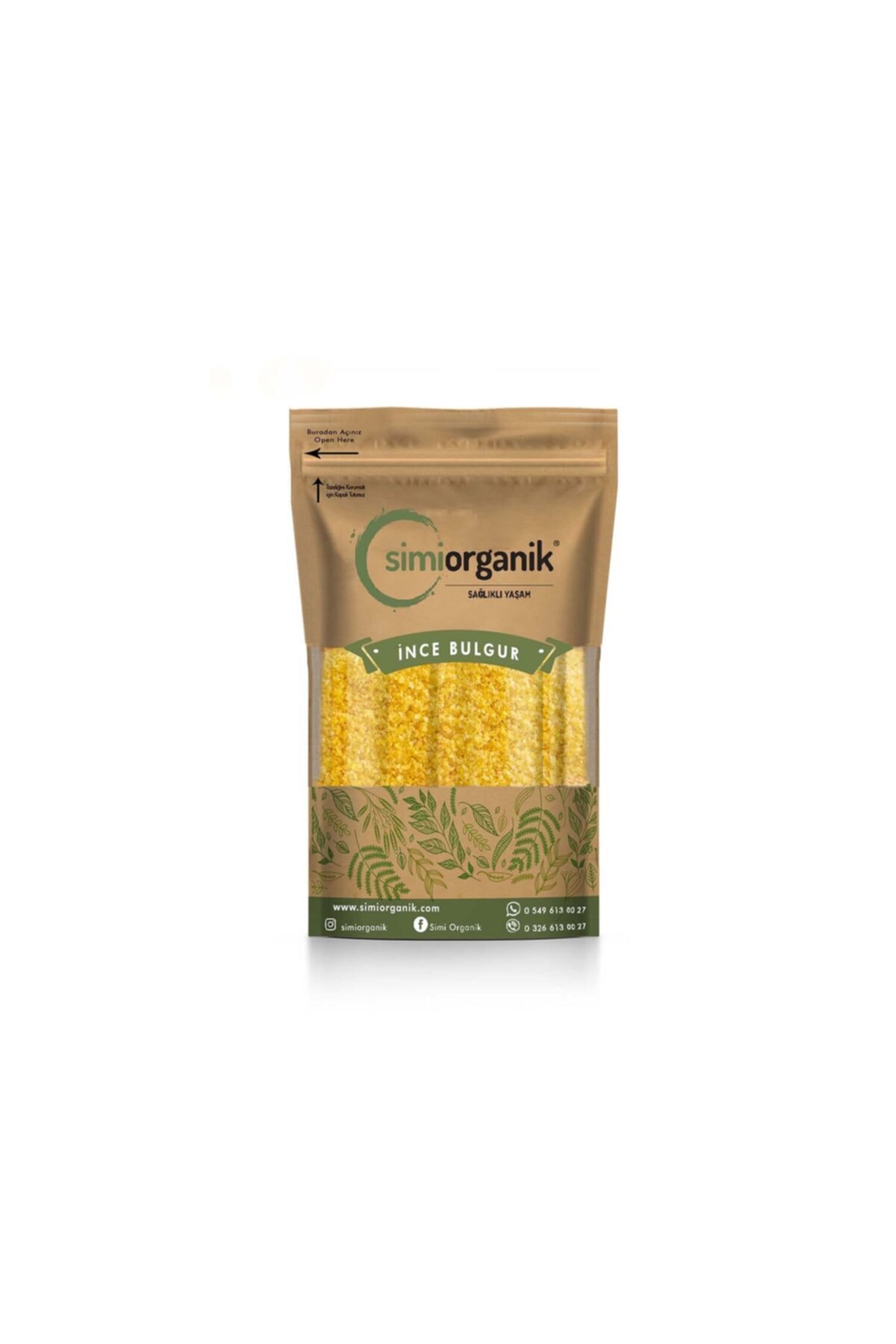Simiorganik 1. Sınıf Ince Bulgur 500 gr.