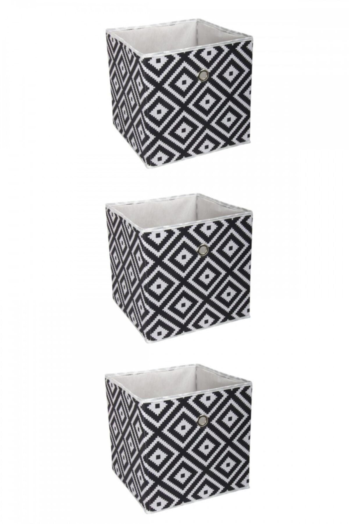 Pazar Kapısı 3 Adet Raf Düzenleyici Organizer Mozaik 30*30*30cm