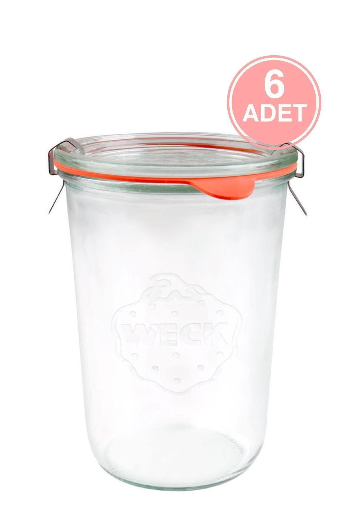Weck 850 ml Cam Saklama Kavanozu 6 Adet Wcktop