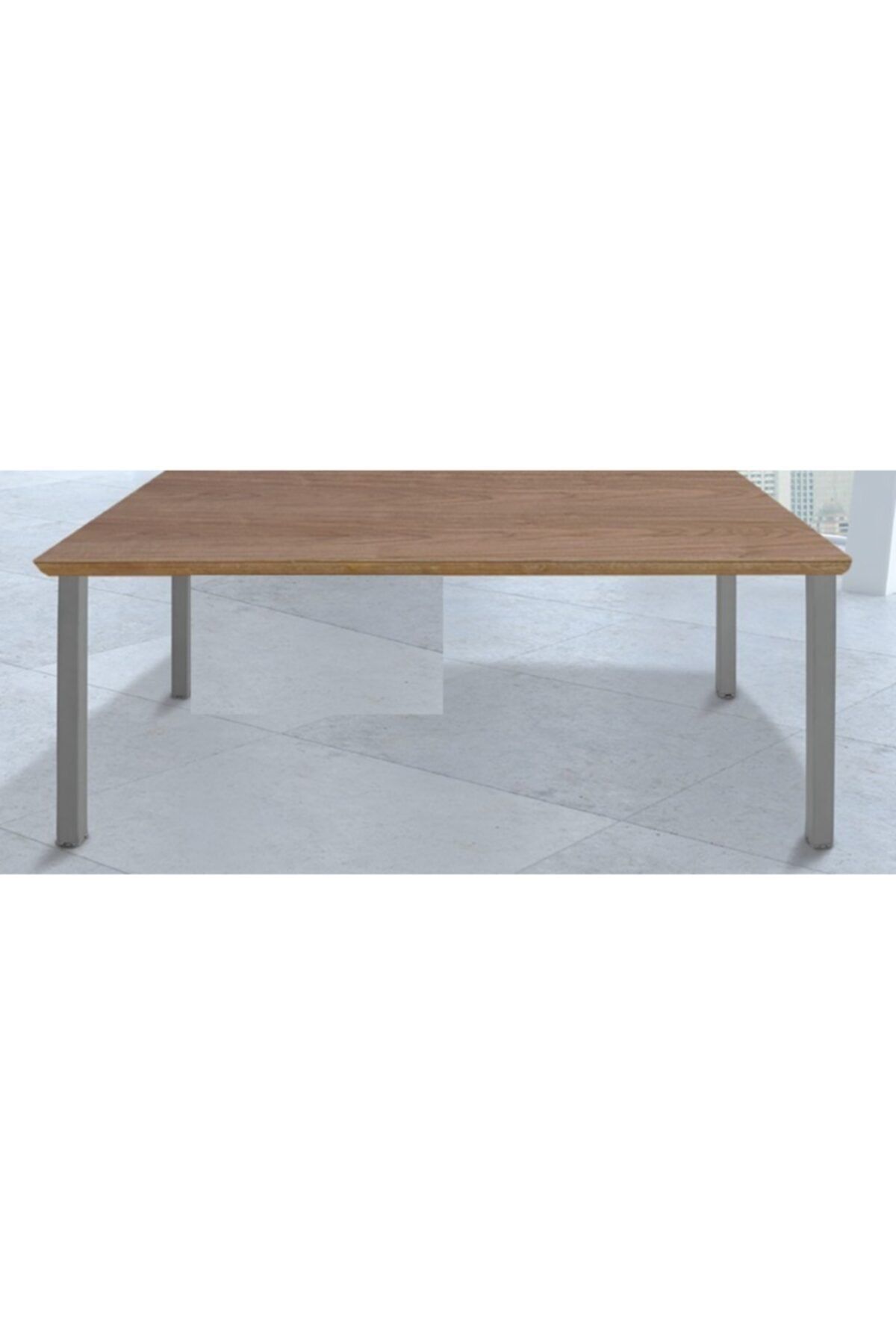 KamusalMarket Rado Ayaklı Çalışma Masası Ahşap Tablalı 70x140x73 Cm