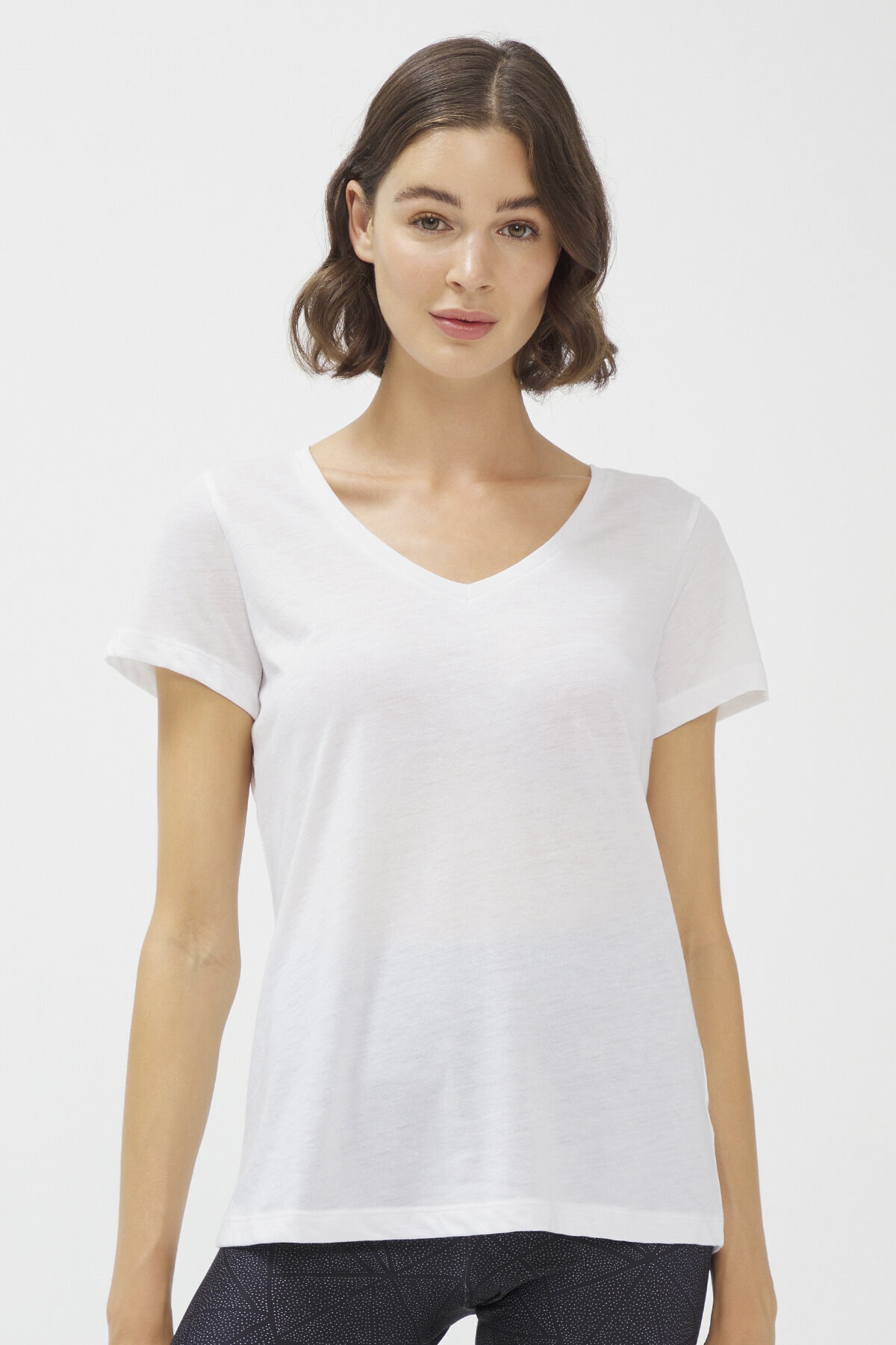 Penti Beyaz Dance V Neck Tişört