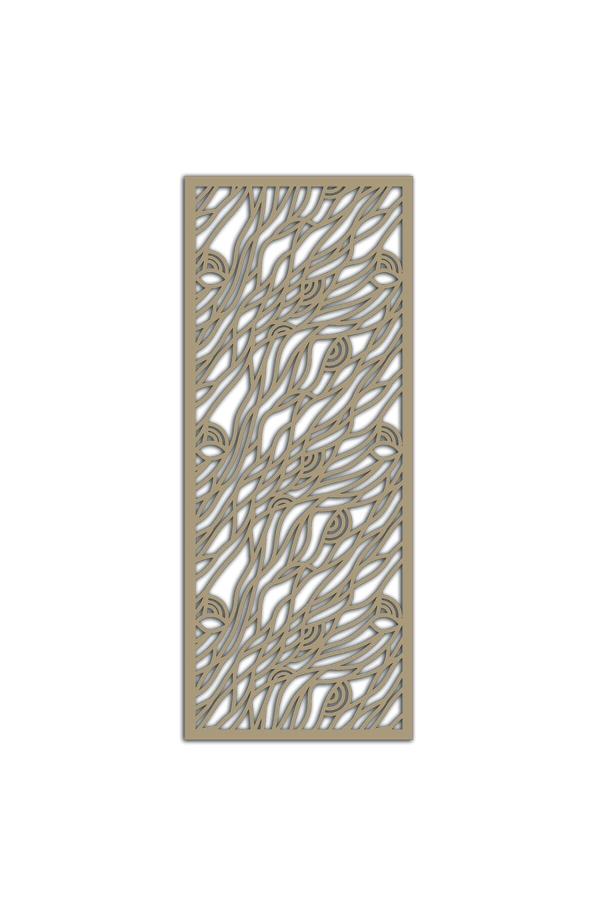 Liar Dekor Liar Ahşap Seperatör (Paravan) - KSP-97 - (10 mm) - (60 cm x 160 cm) - (Ham)